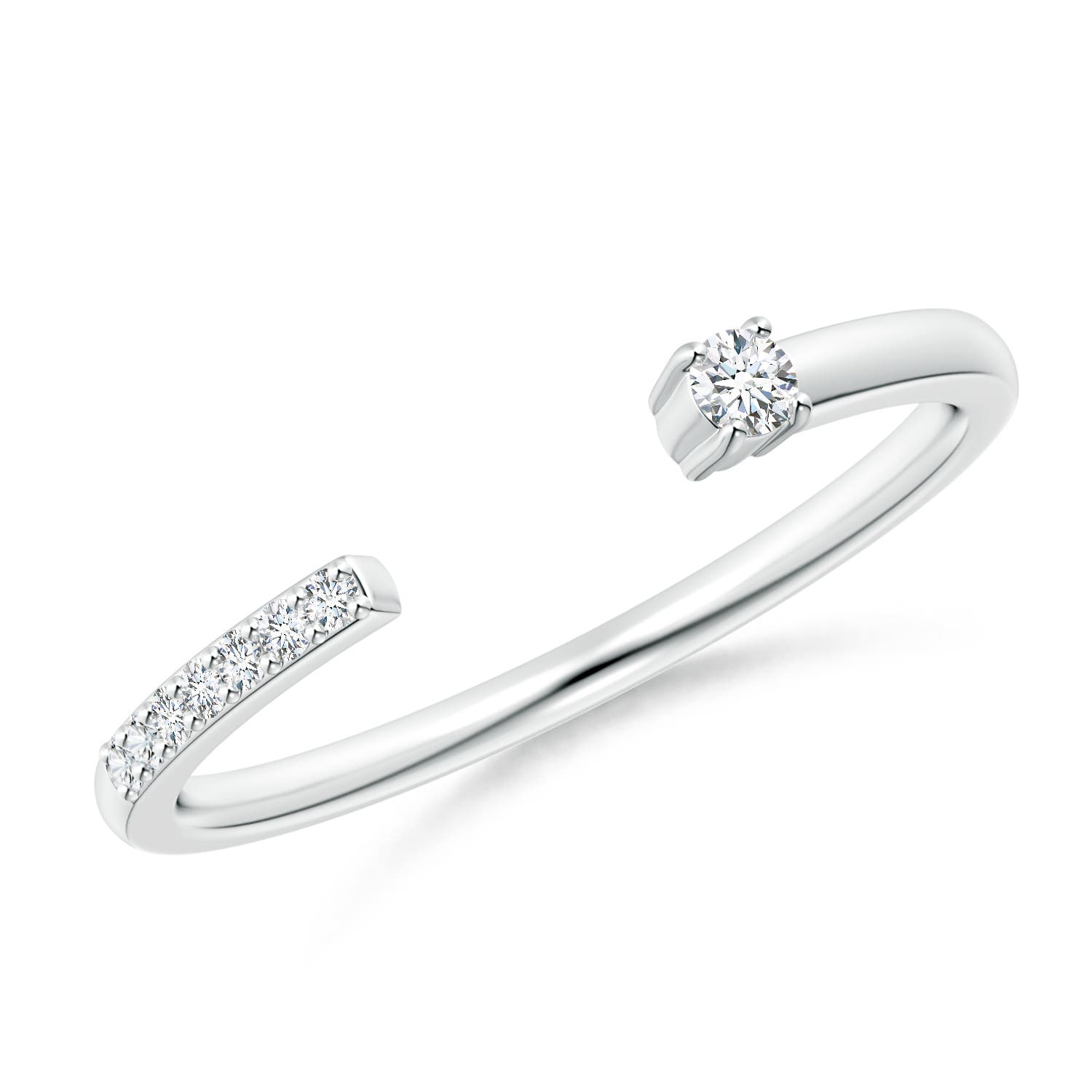 G, VS2 / 0.1 CT / 14 KT White Gold