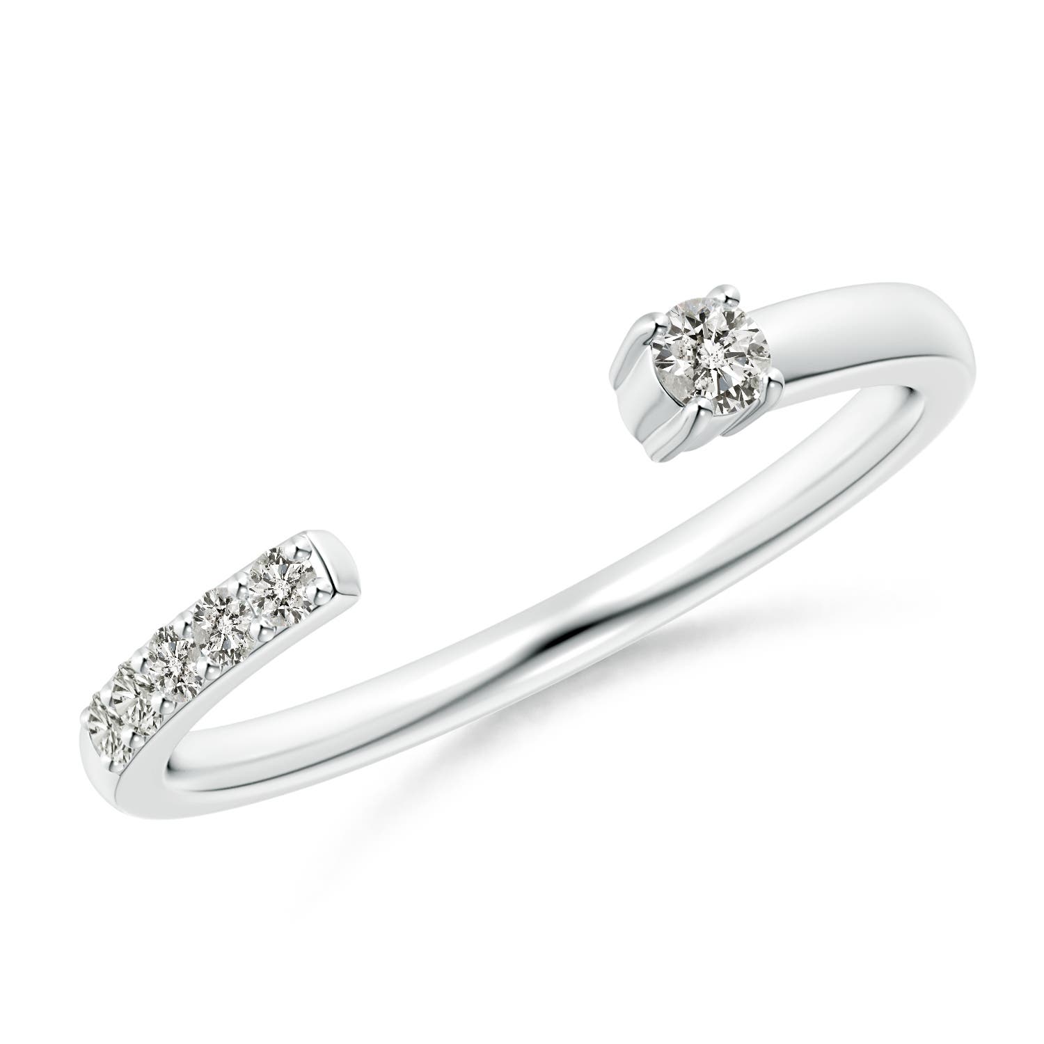 K, I3 / 0.15 CT / 14 KT White Gold