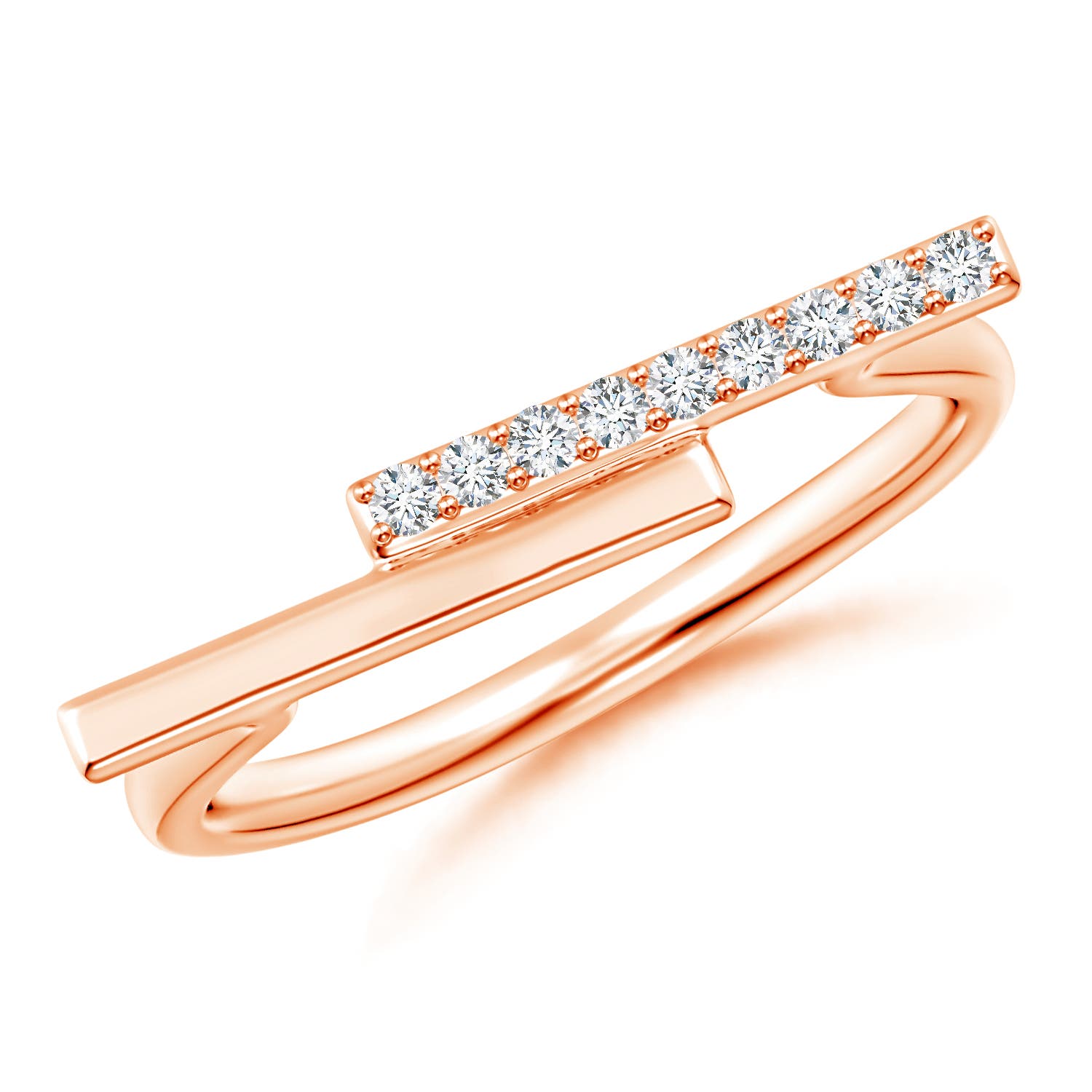 G, VS2 / 0.09 CT / 14 KT Rose Gold