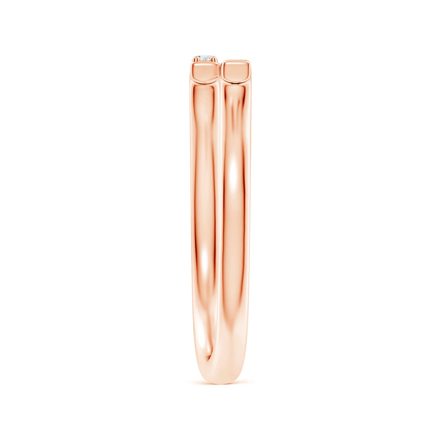 G, VS2 / 0.11 CT / 14 KT Rose Gold