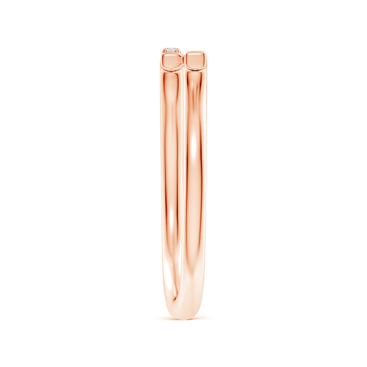 H, SI2 / 0.09 CT / 14 KT Rose Gold