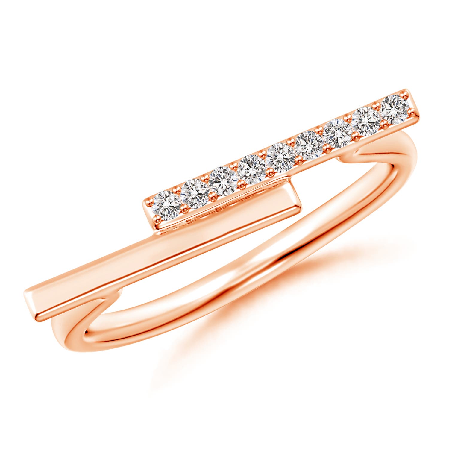 I-J, I1-I2 / 0.09 CT / 14 KT Rose Gold