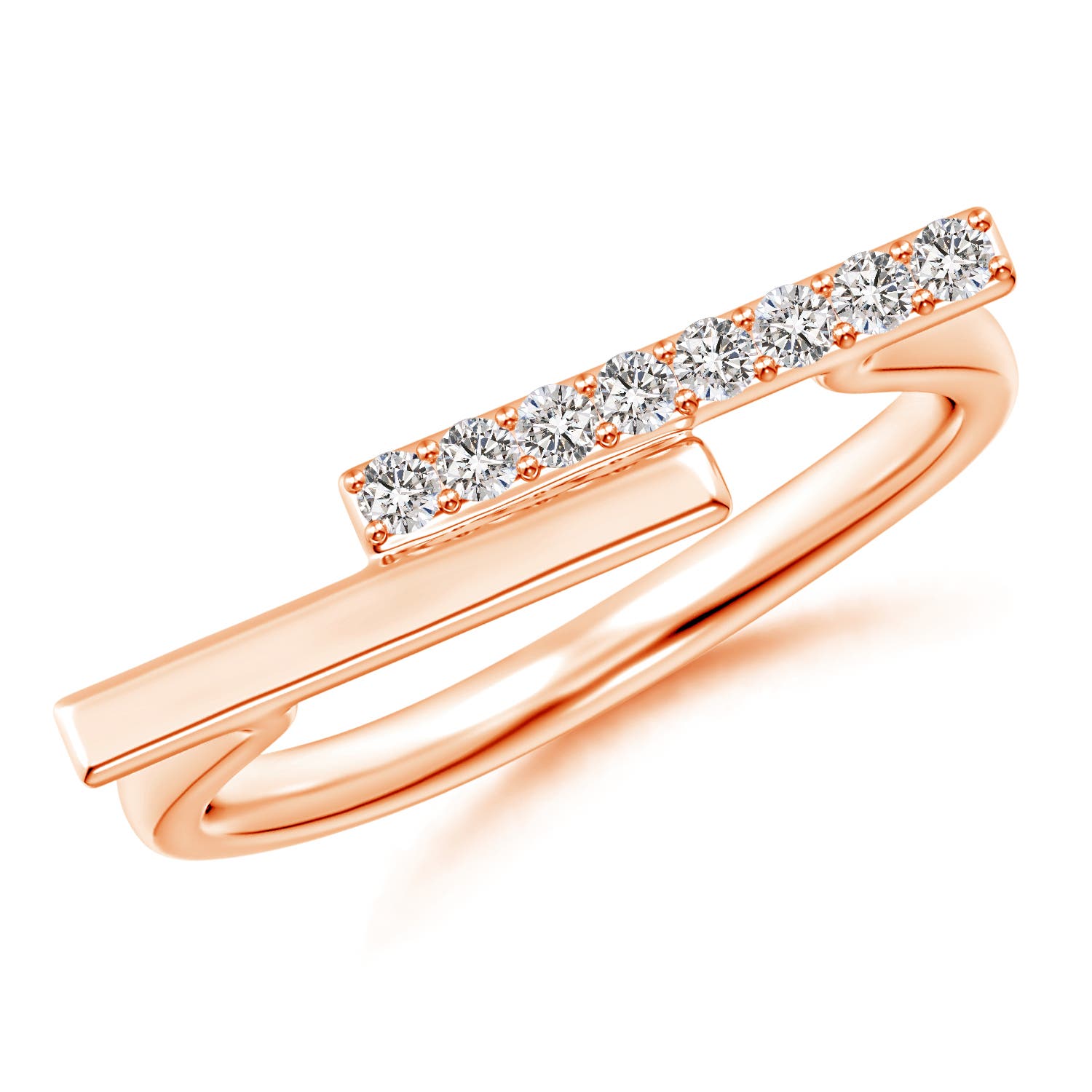 I-J, I1-I2 / 0.11 CT / 14 KT Rose Gold