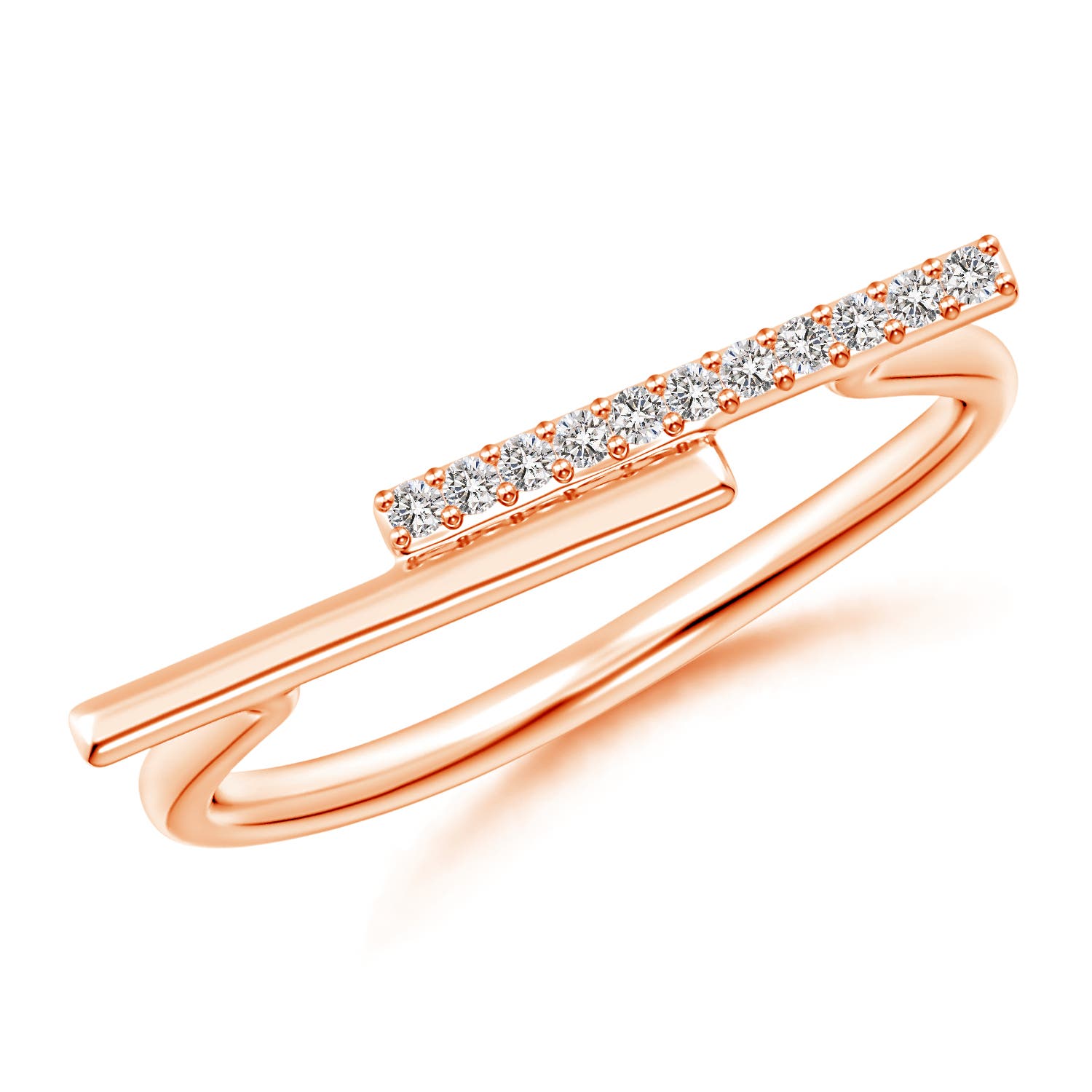 I-J, I1-I2 / 0.06 CT / 14 KT Rose Gold