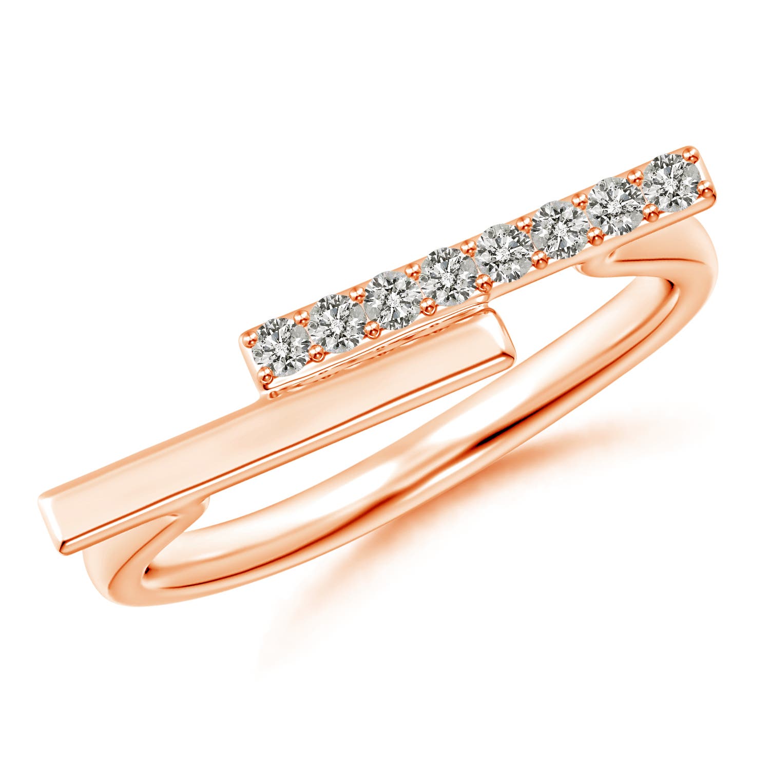 K, I3 / 0.11 CT / 14 KT Rose Gold