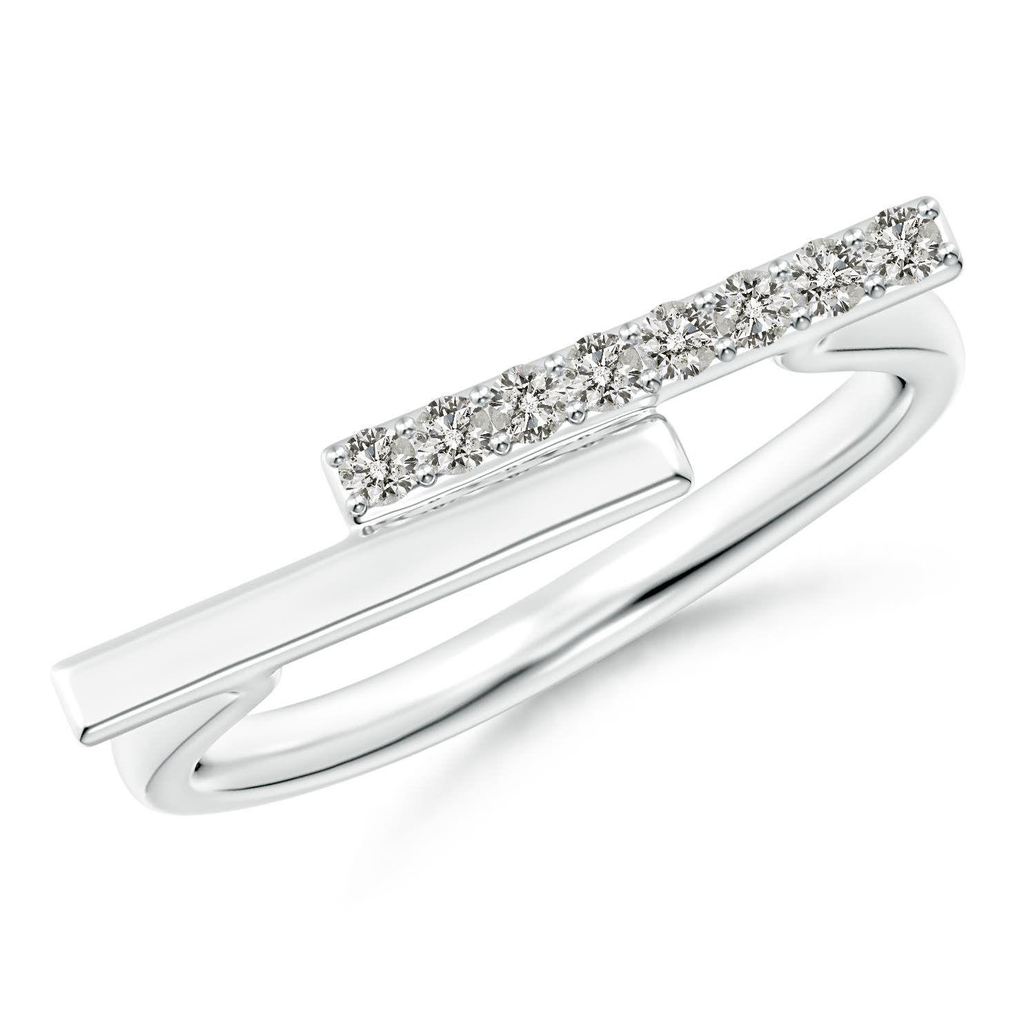 K, I3 / 0.11 CT / 14 KT White Gold