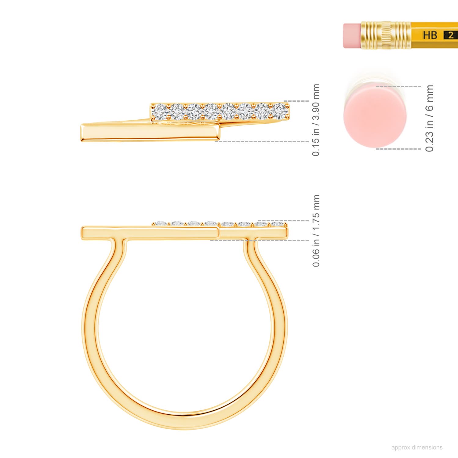 H, SI2 / 0.11 CT / 14 KT Yellow Gold