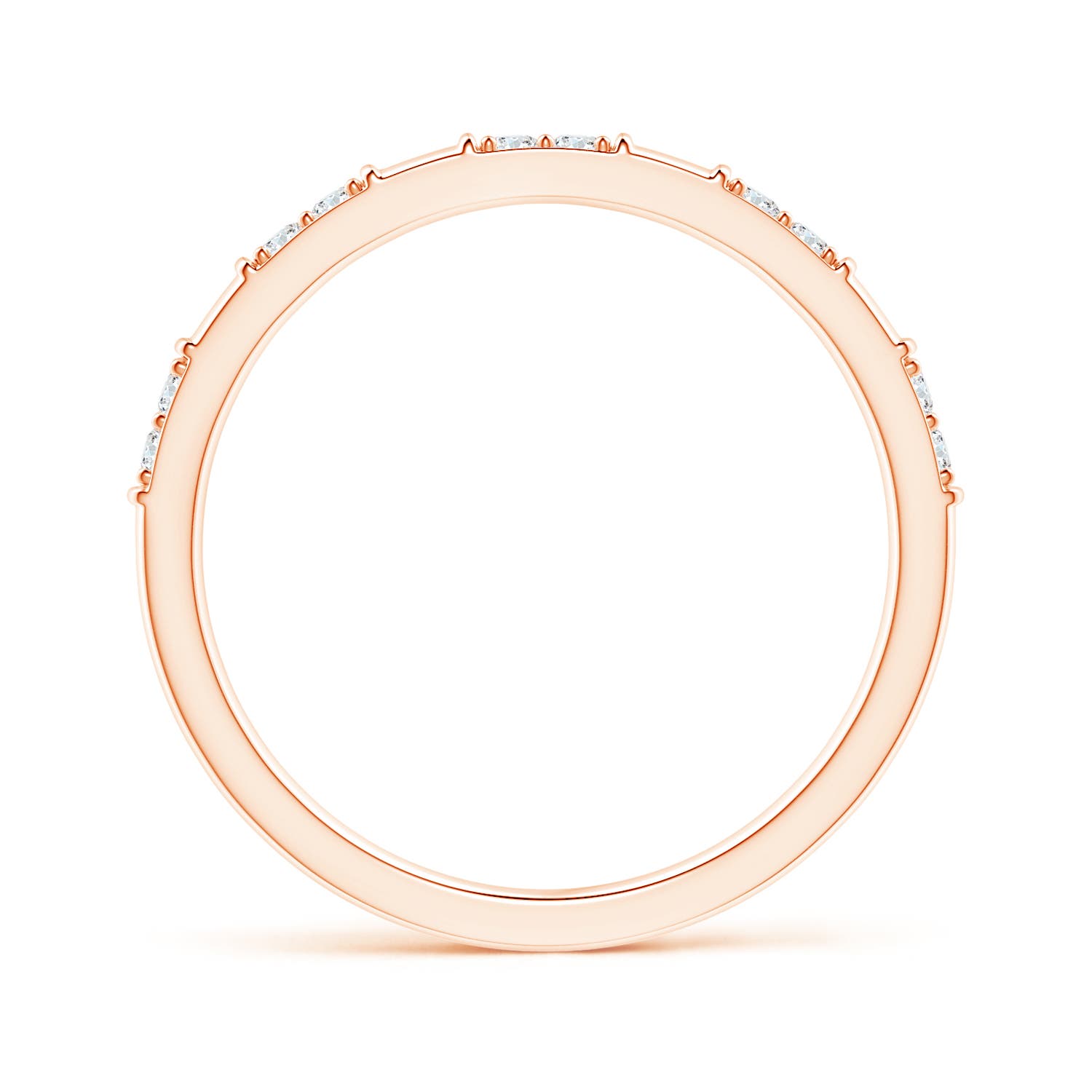 G, VS2 / 0.14 CT / 14 KT Rose Gold