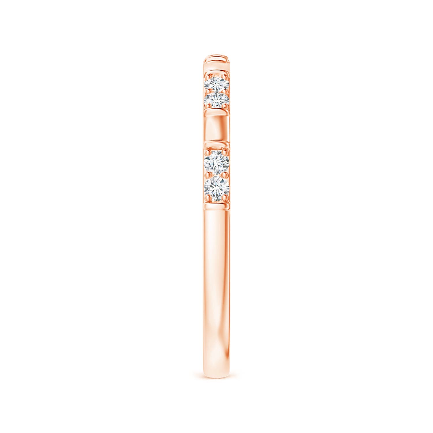 G, VS2 / 0.14 CT / 14 KT Rose Gold