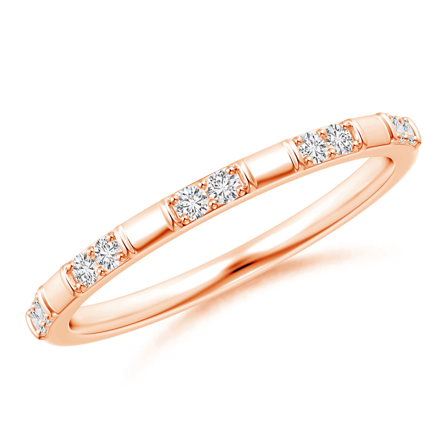 H, SI2 / 0.14 CT / 14 KT Rose Gold