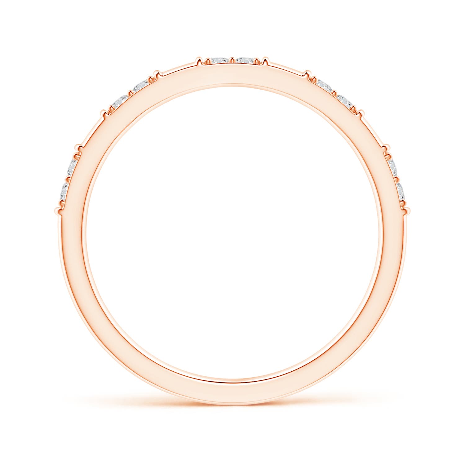 H, SI2 / 0.14 CT / 14 KT Rose Gold