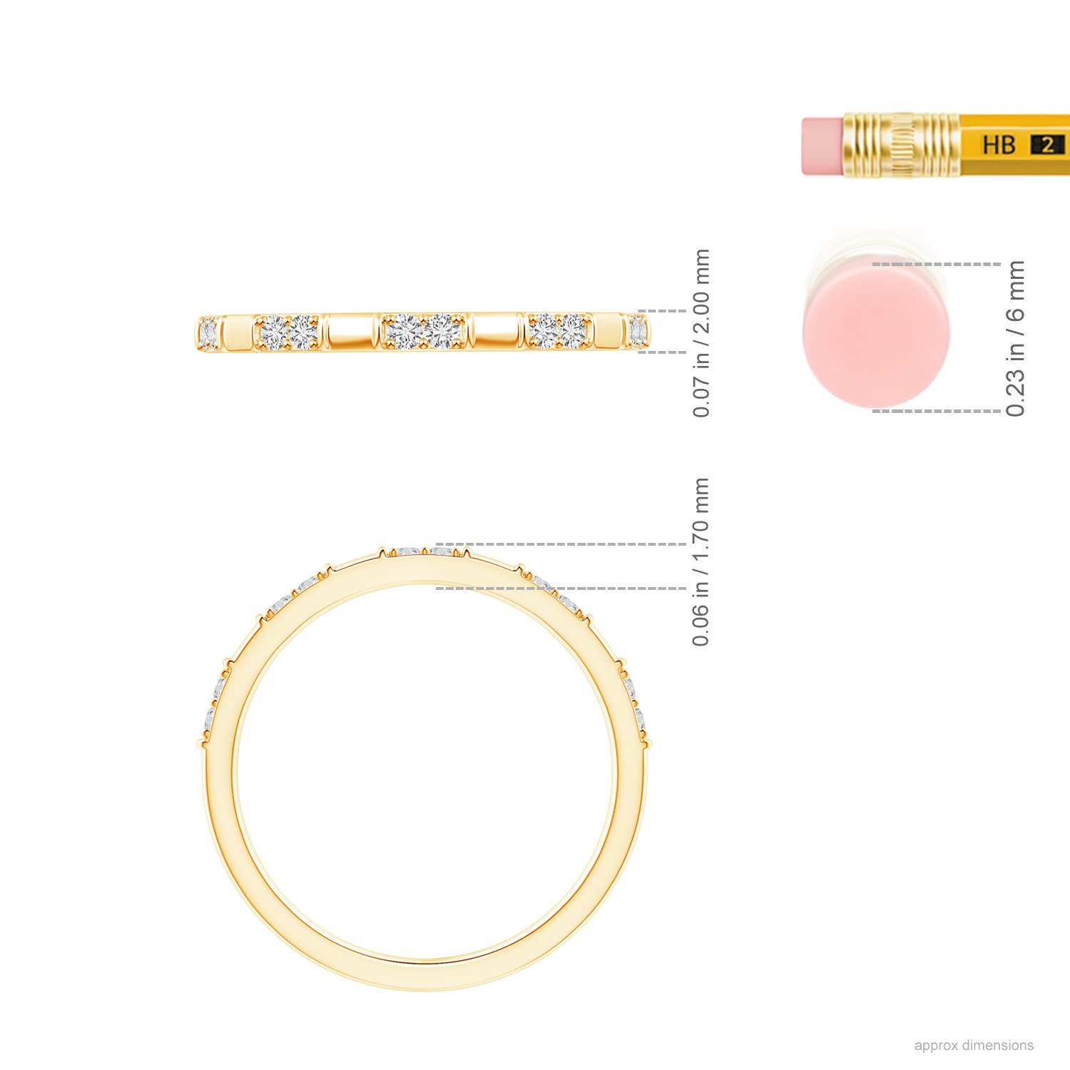 H, SI2 / 0.14 CT / 14 KT Yellow Gold