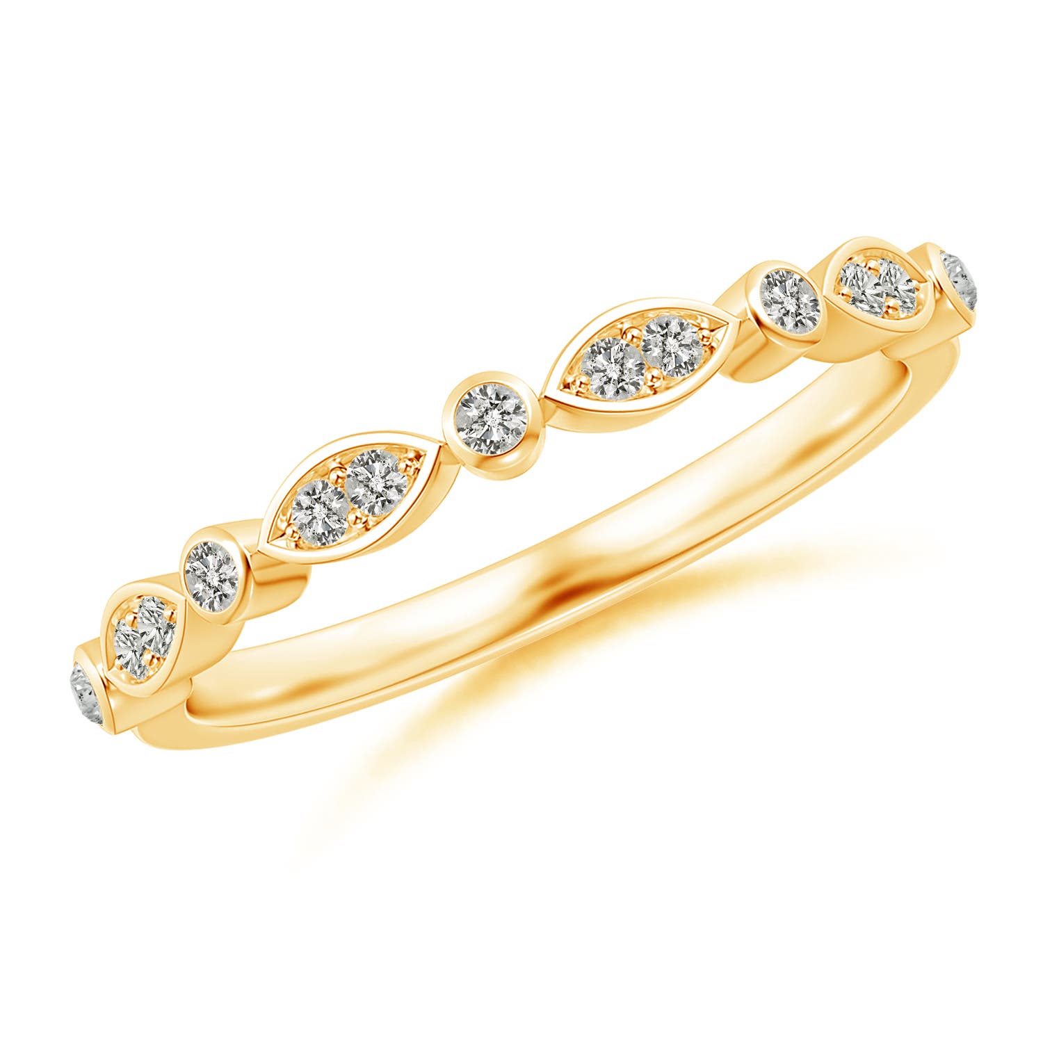 K, I3 / 0.13 CT / 14 KT Yellow Gold