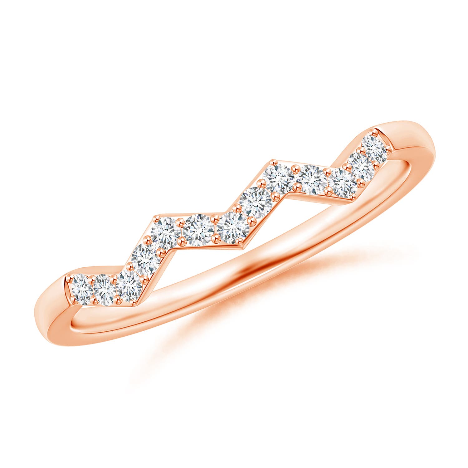 G, VS2 / 0.13 CT / 14 KT Rose Gold