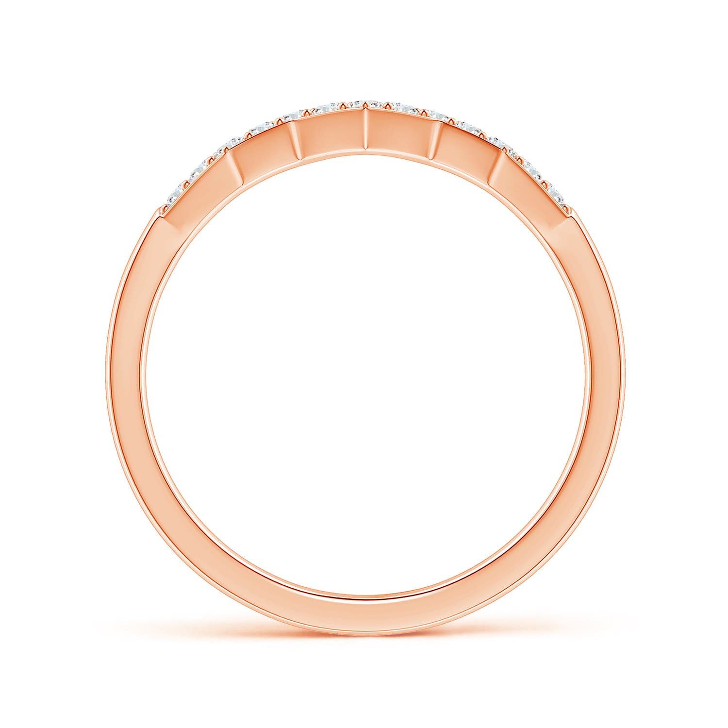 G, VS2 / 0.13 CT / 14 KT Rose Gold