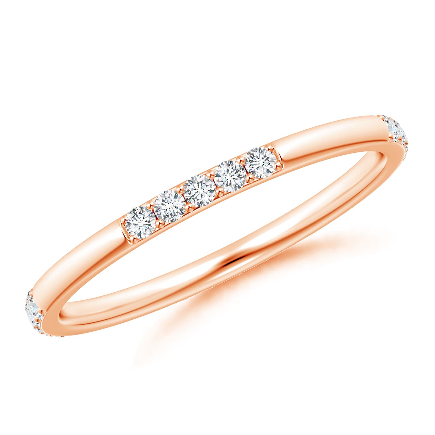 G, VS2 / 0.2 CT / 14 KT Rose Gold