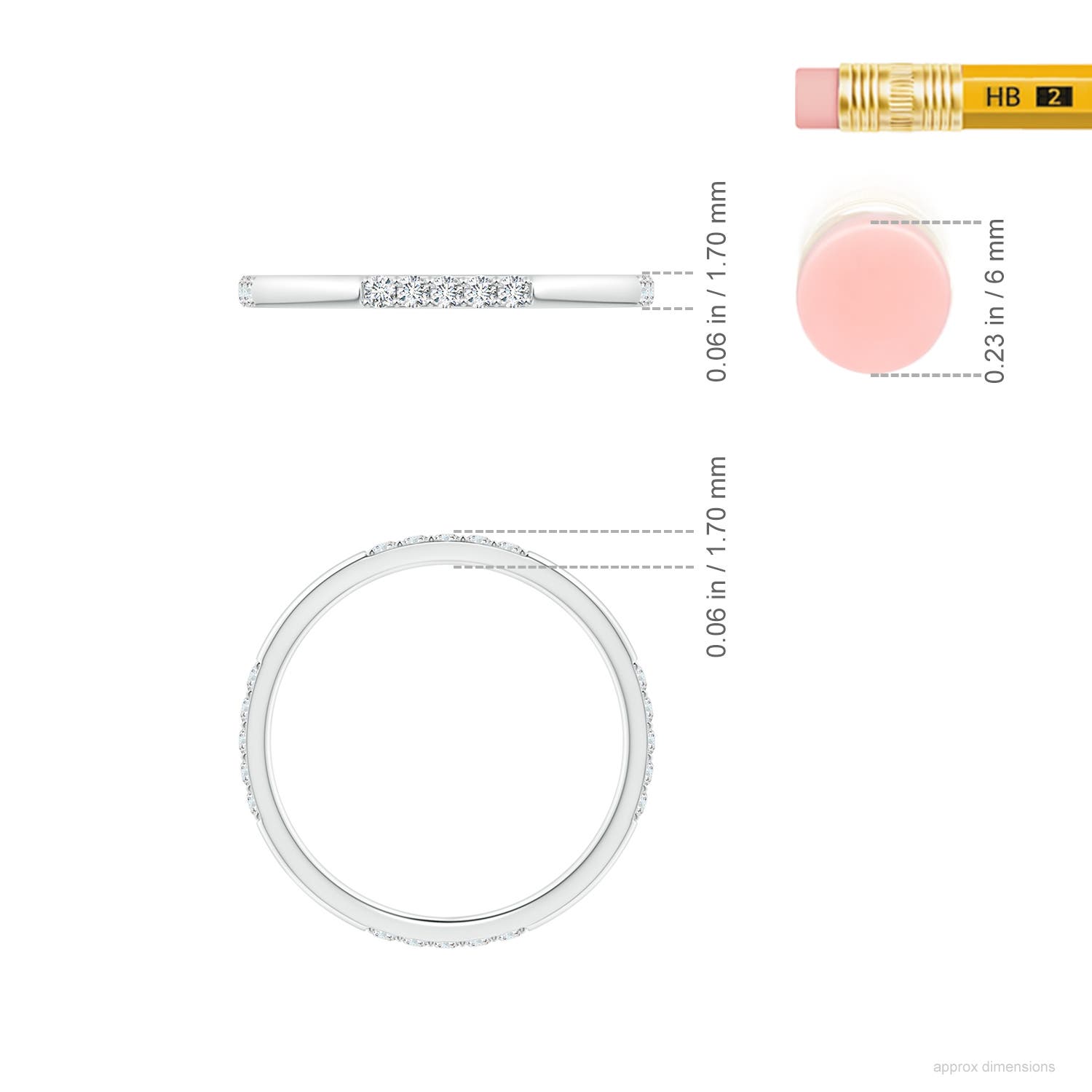 G, VS2 / 0.2 CT / 14 KT White Gold