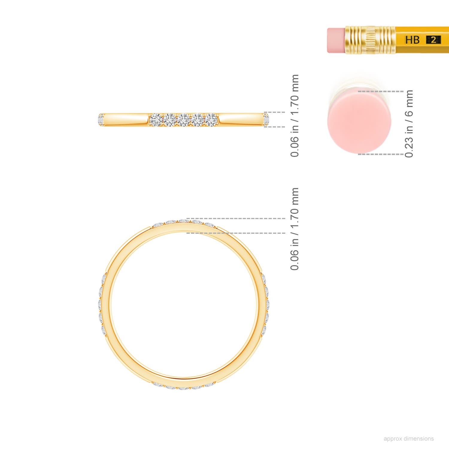 H, SI2 / 0.2 CT / 14 KT Yellow Gold