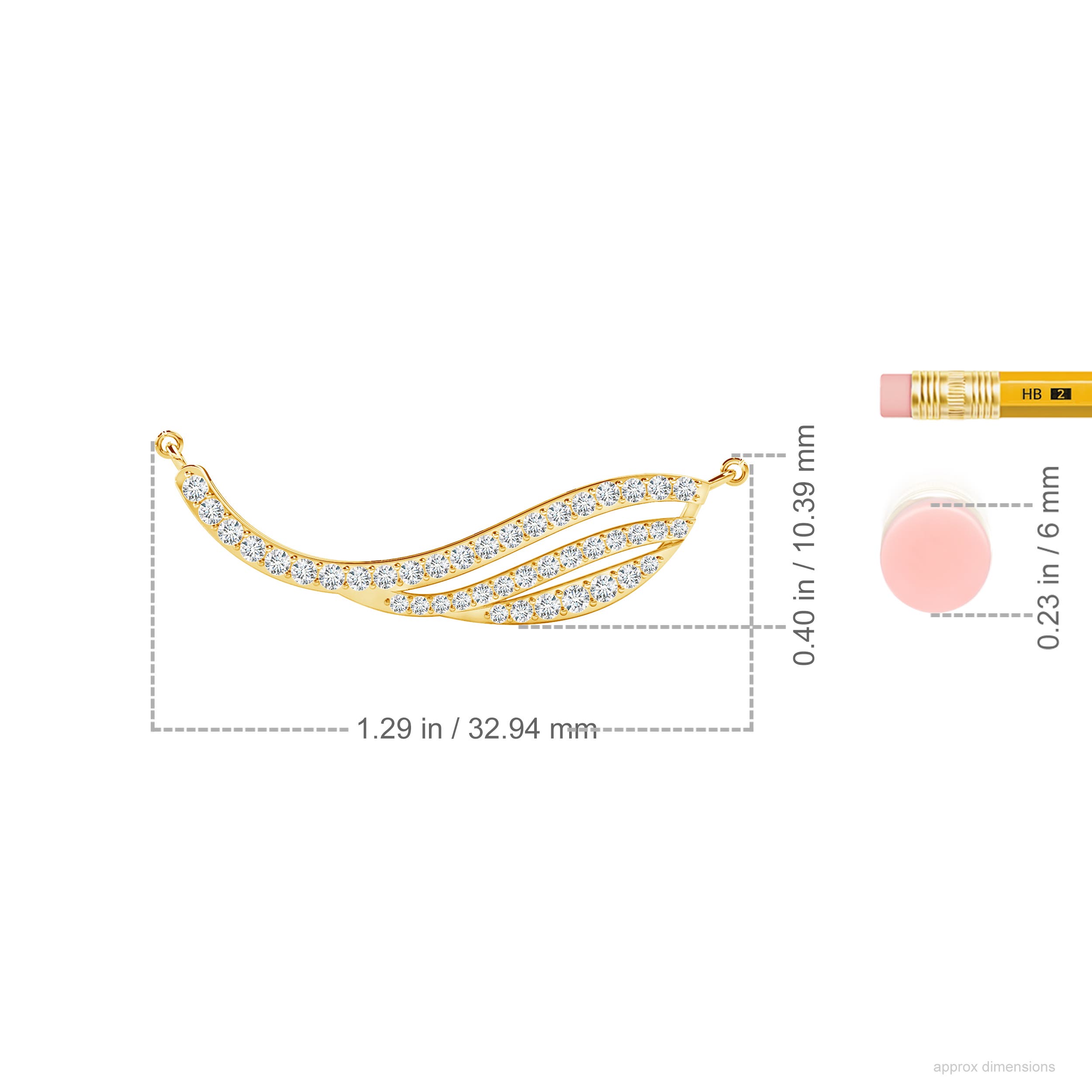 F-G, VS / 0.38 CT / 14 KT Yellow Gold