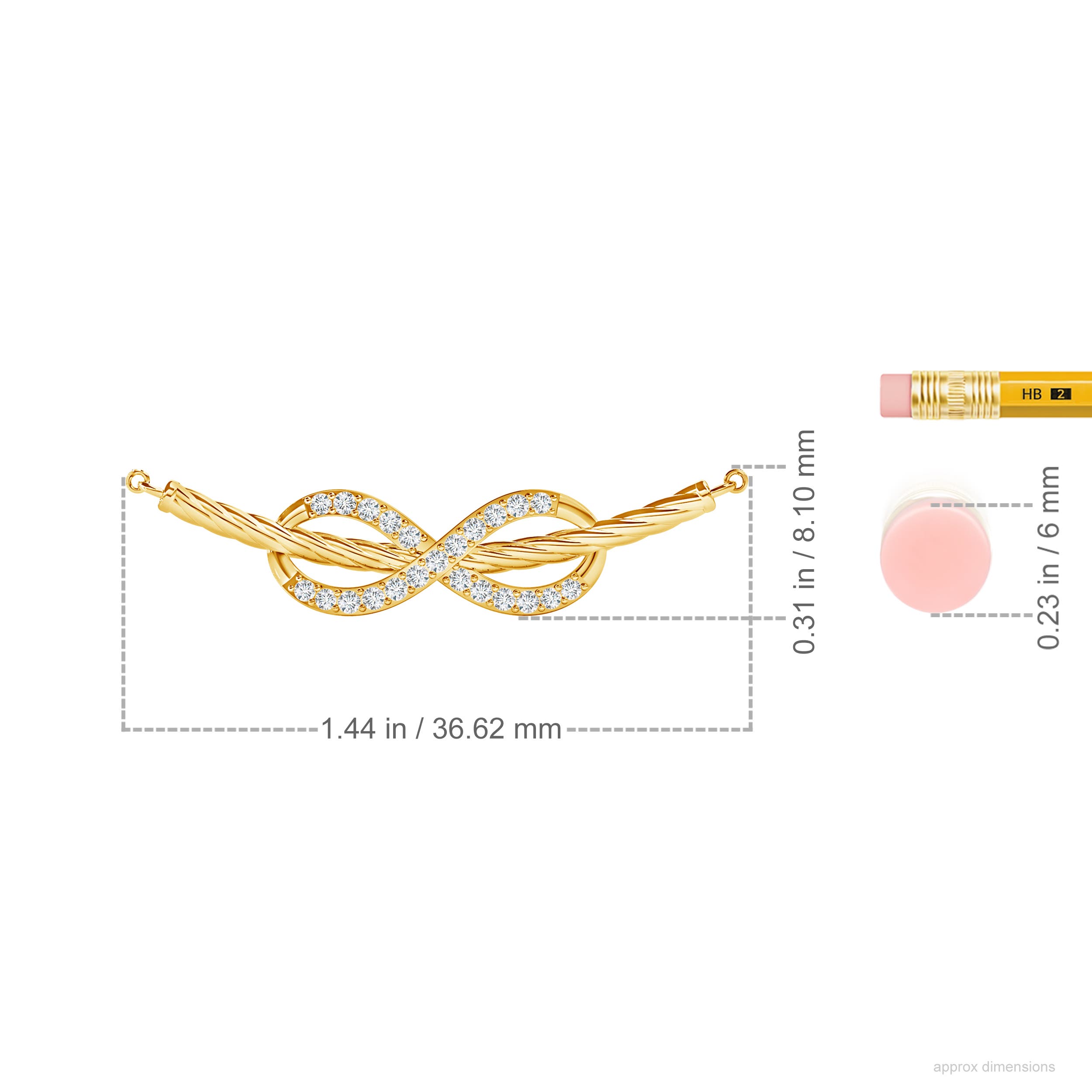 F-G, VS / 0.22 CT / 14 KT Yellow Gold