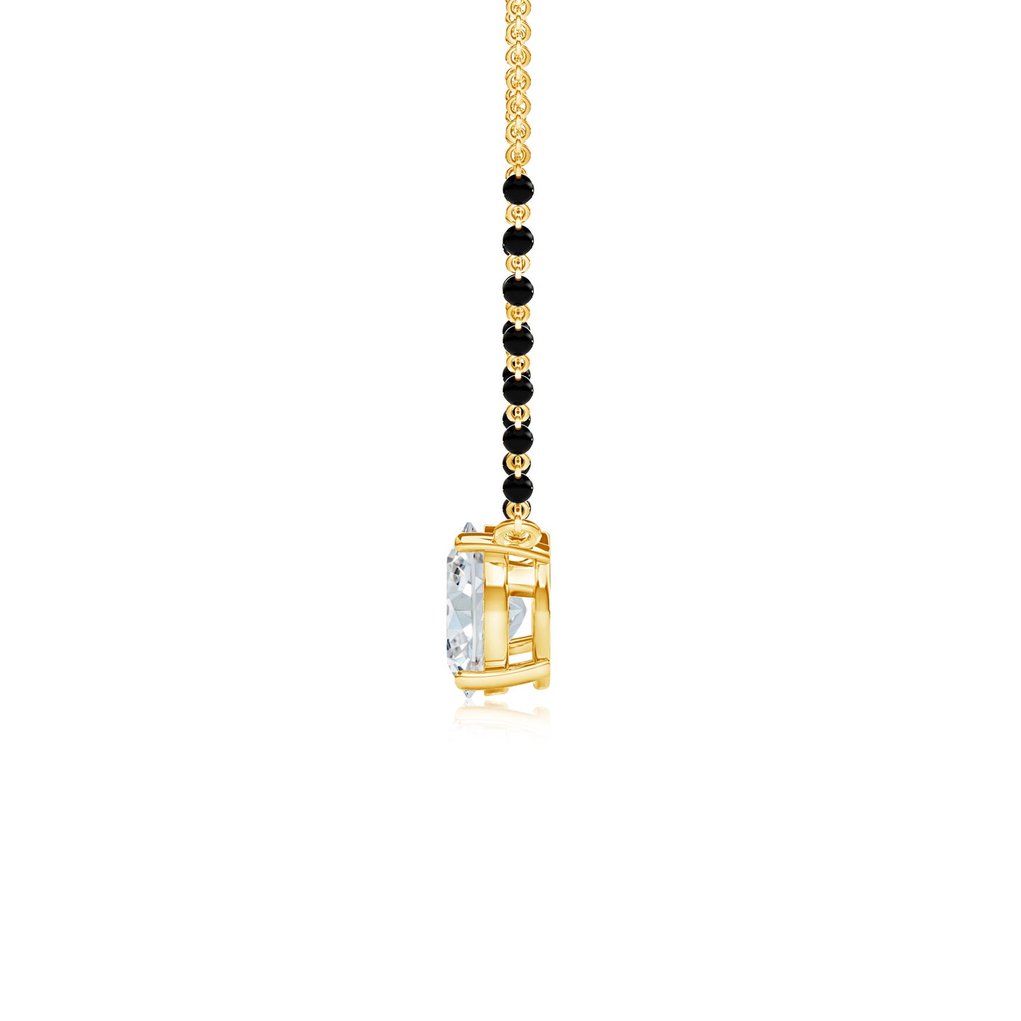 Classic Round and Oval Lab-Grown Diamond Mangalsutra