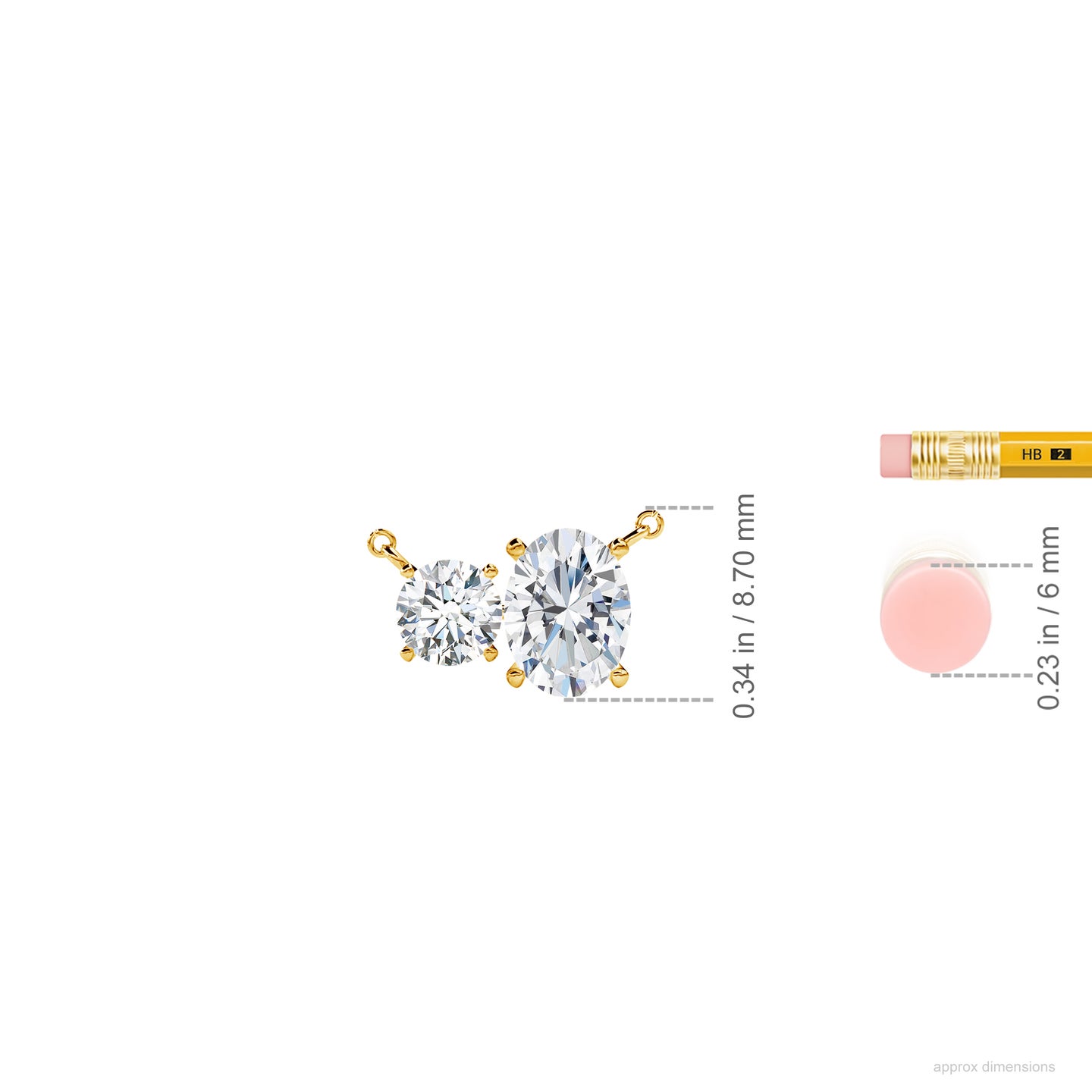 Classic Round and Oval Lab-Grown Diamond Mangalsutra