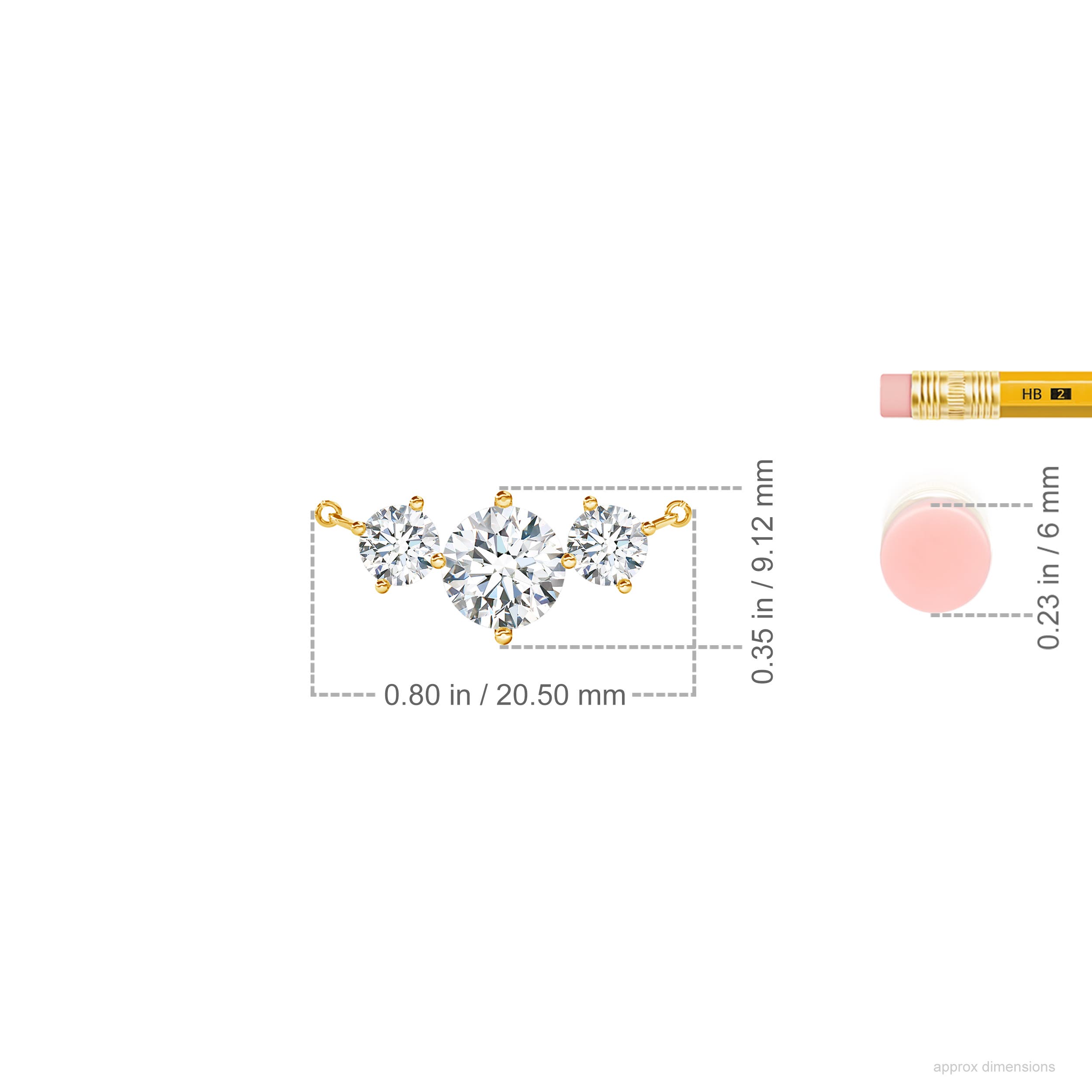 F-G, VS / 1.46 CT / 14 KT Yellow Gold