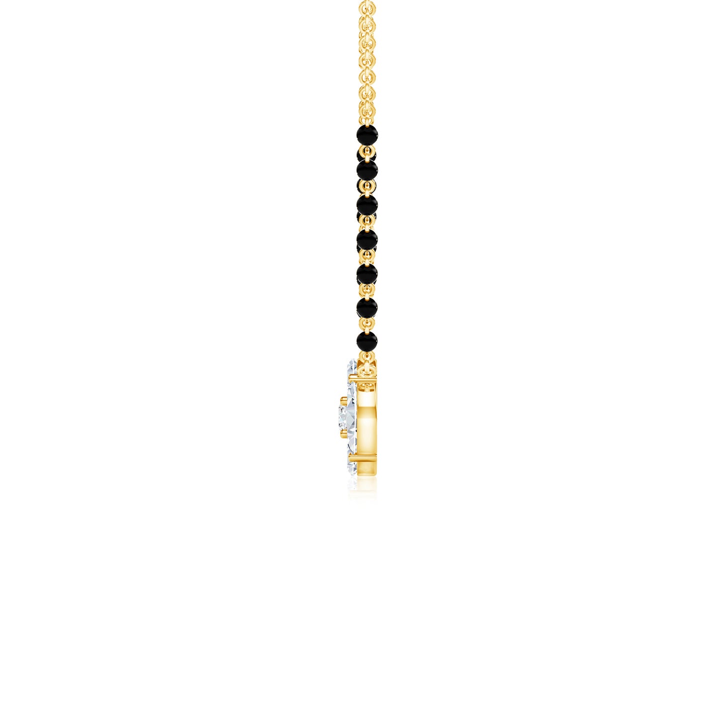 Lab-Grown Diamond Cluster Mangalsutra