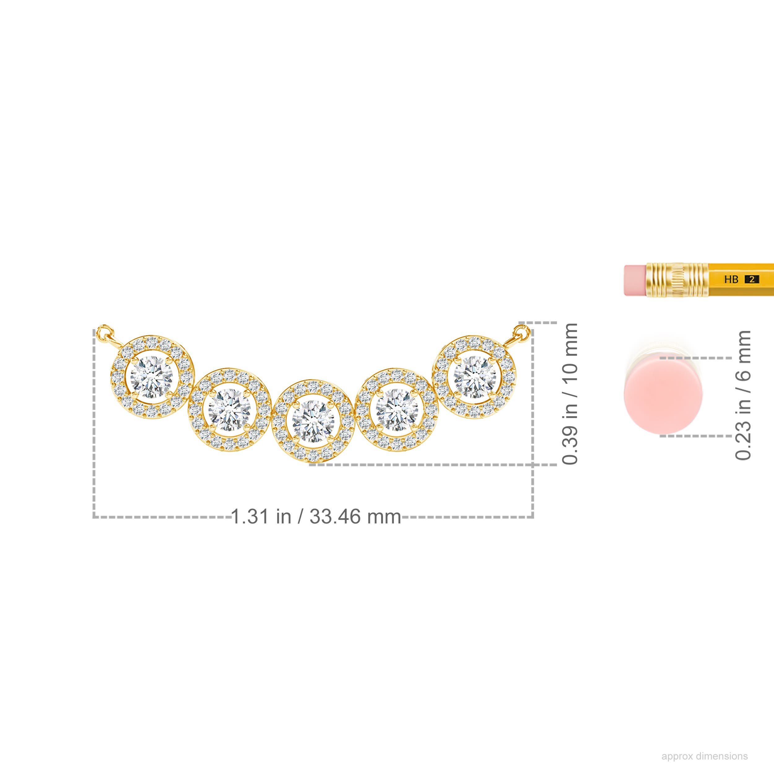 F-G, VS / 0.53 CT / 14 KT Yellow Gold