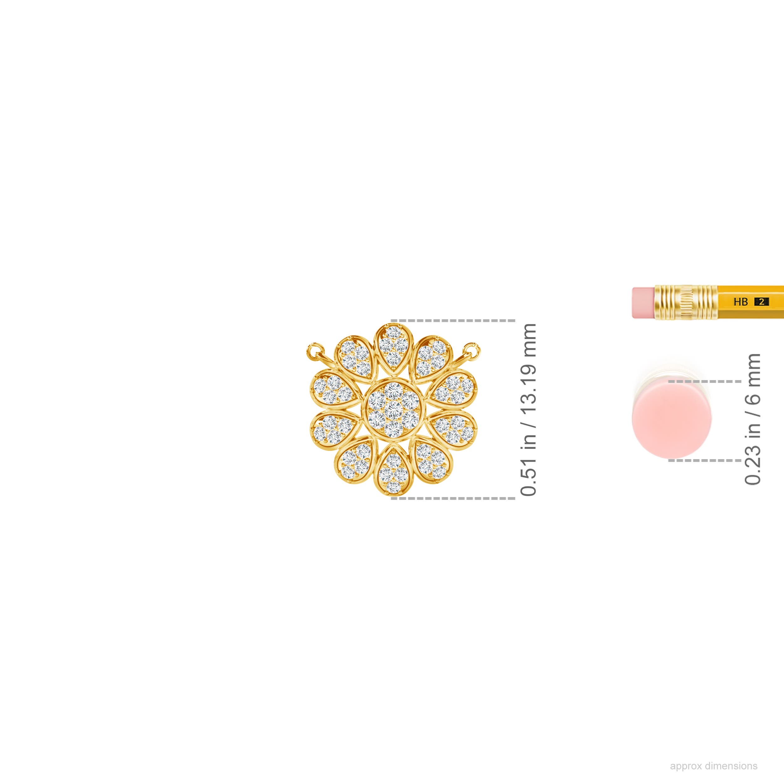 F-G, VS / 0.27 CT / 14 KT Yellow Gold