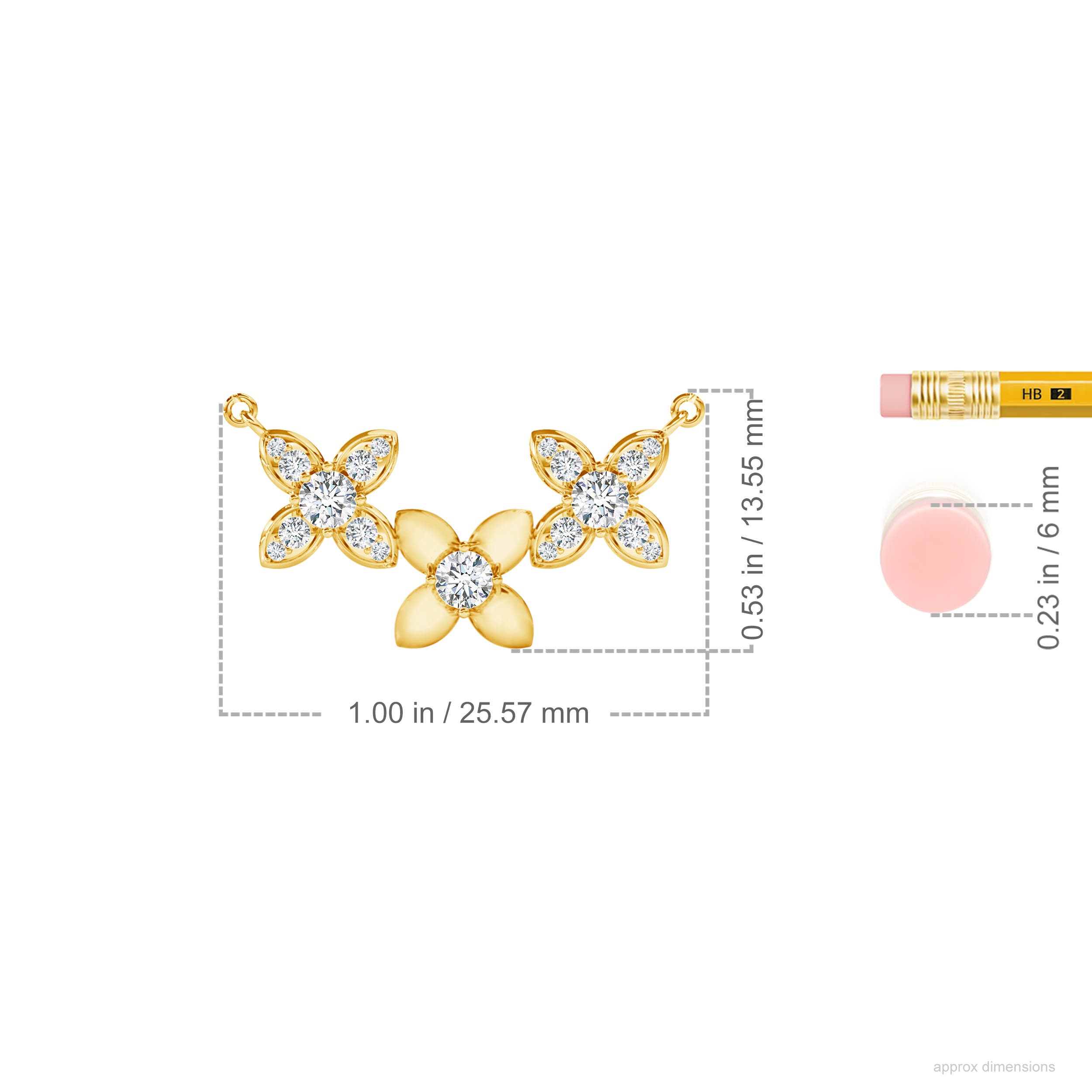 F-G, VS / 0.5 CT / 14 KT Yellow Gold