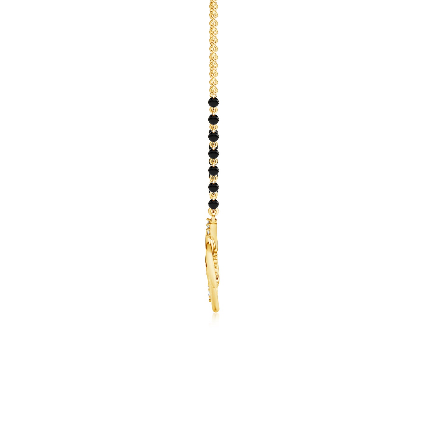 Curved Knot Lab-Grown Diamond Mangalsutra