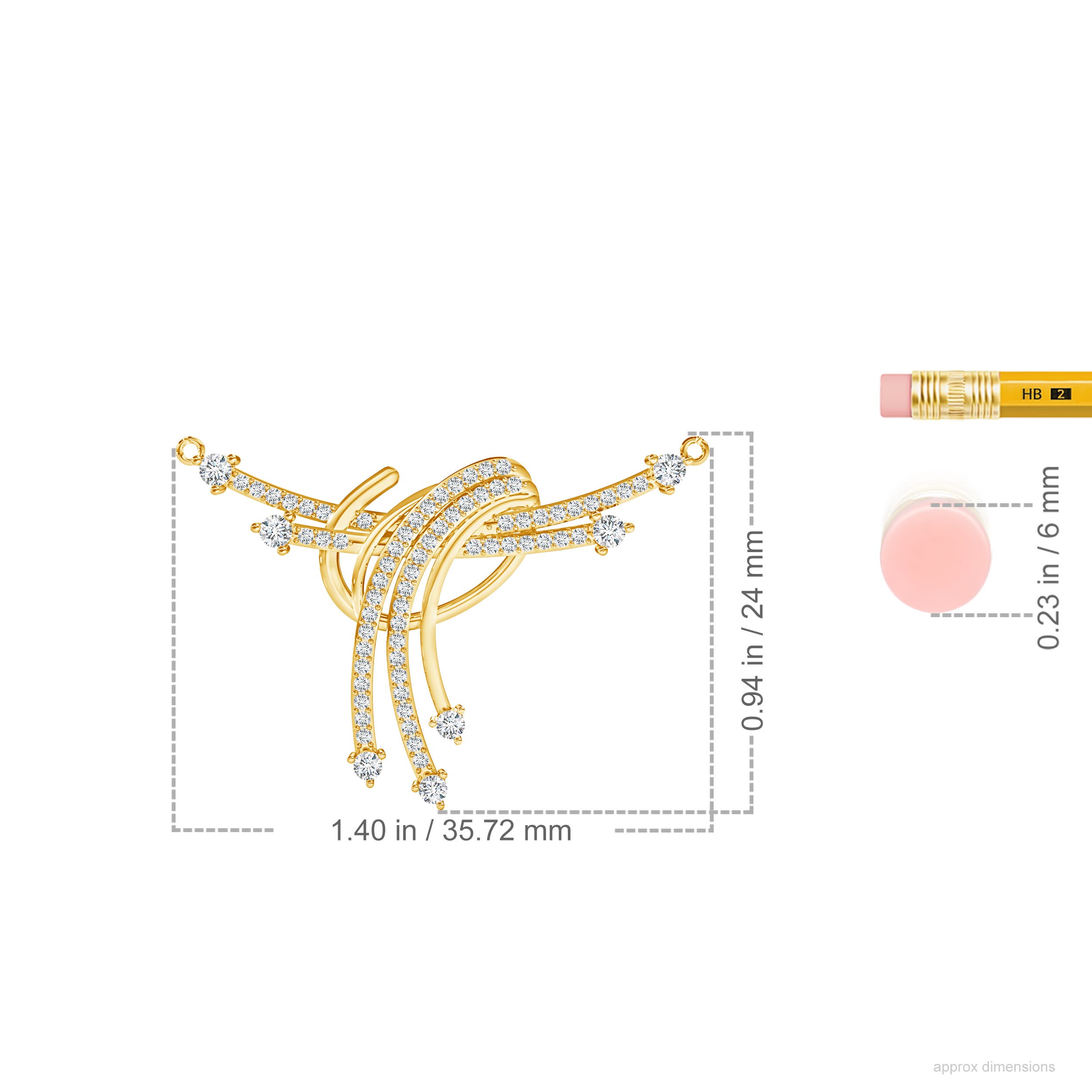 F-G, VS / 0.55 CT / 14 KT Yellow Gold