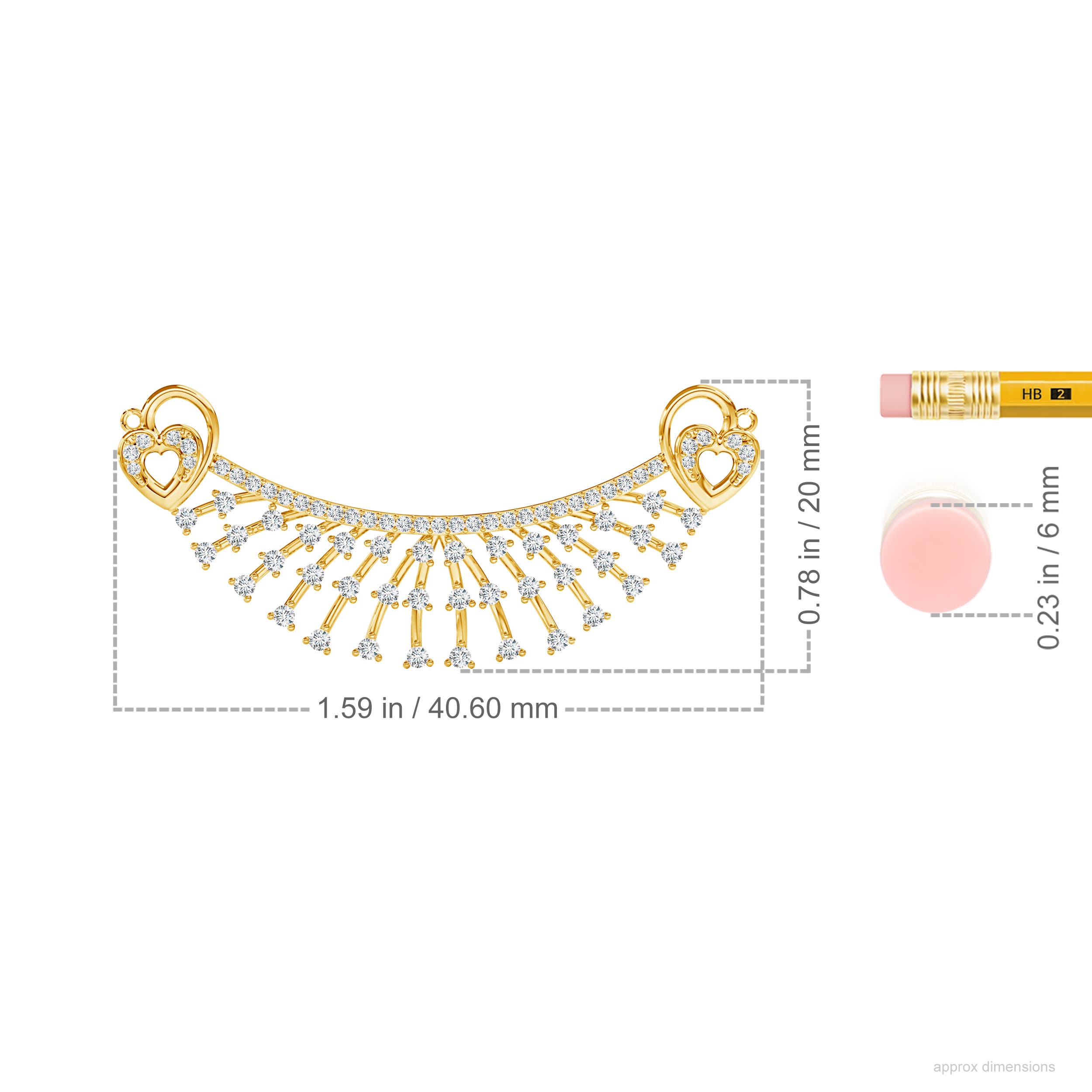 F-G, VS / 0.75 CT / 14 KT Yellow Gold