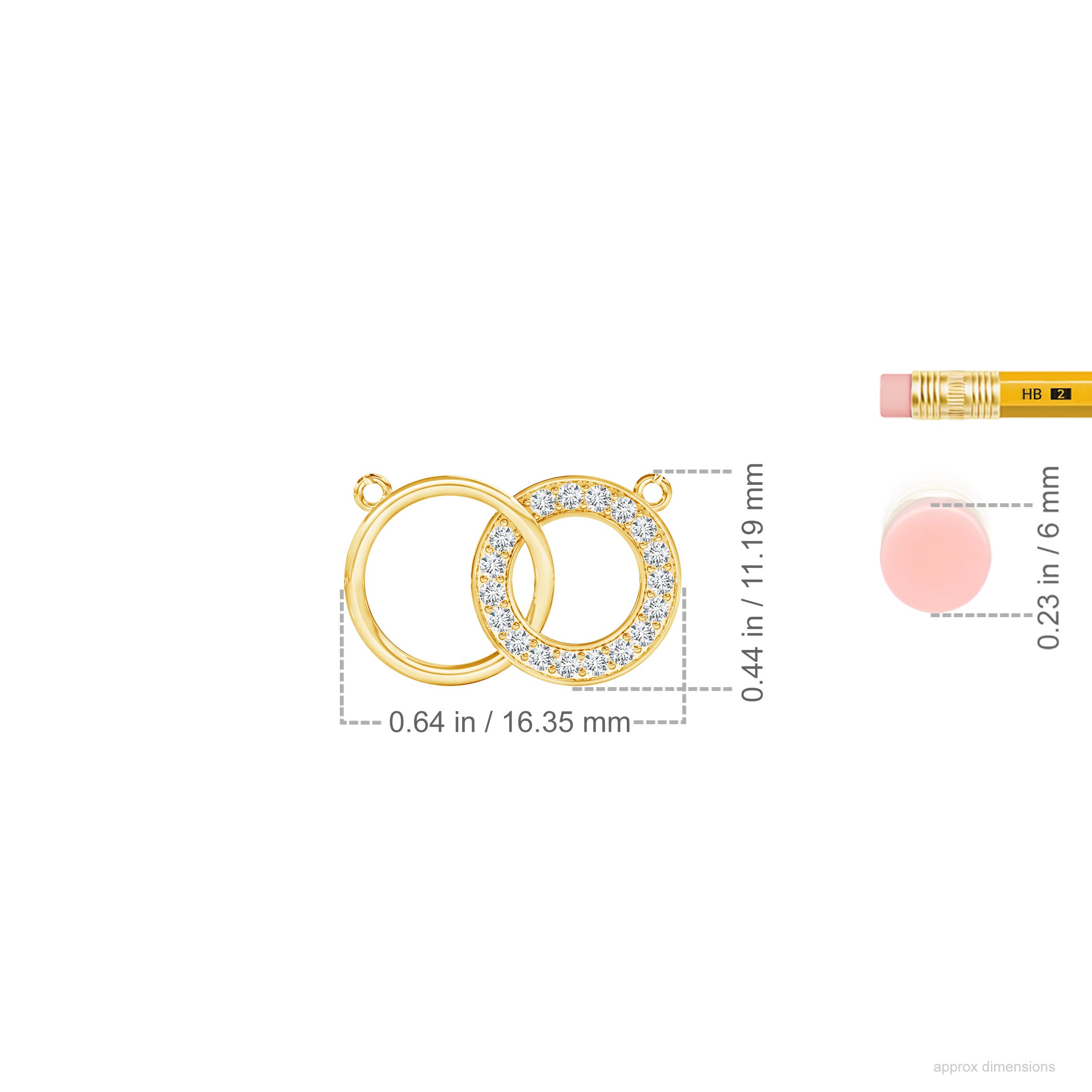 F-G, VS / 0.14 CT / 14 KT Yellow Gold