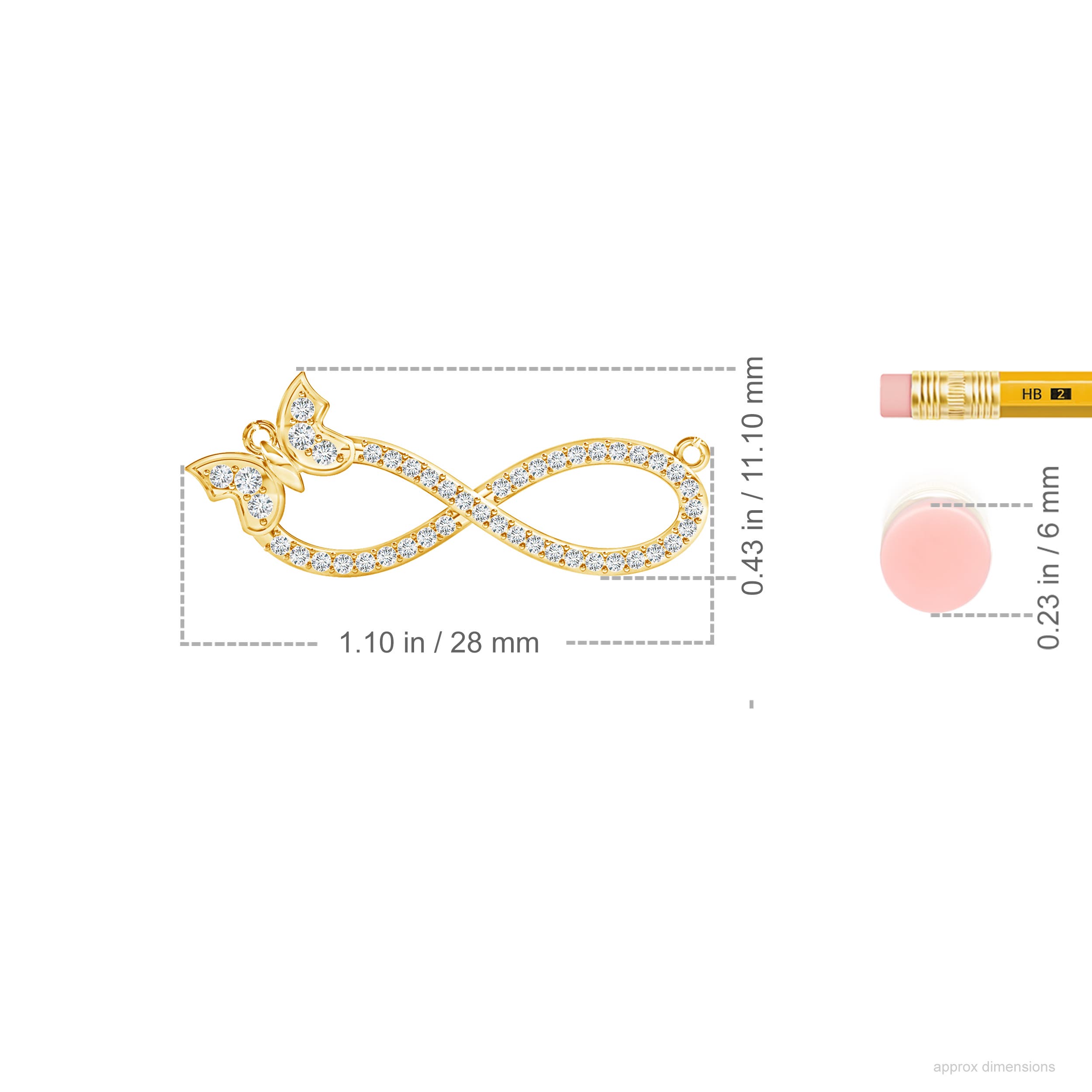 F-G, VS / 0.26 CT / 14 KT Yellow Gold