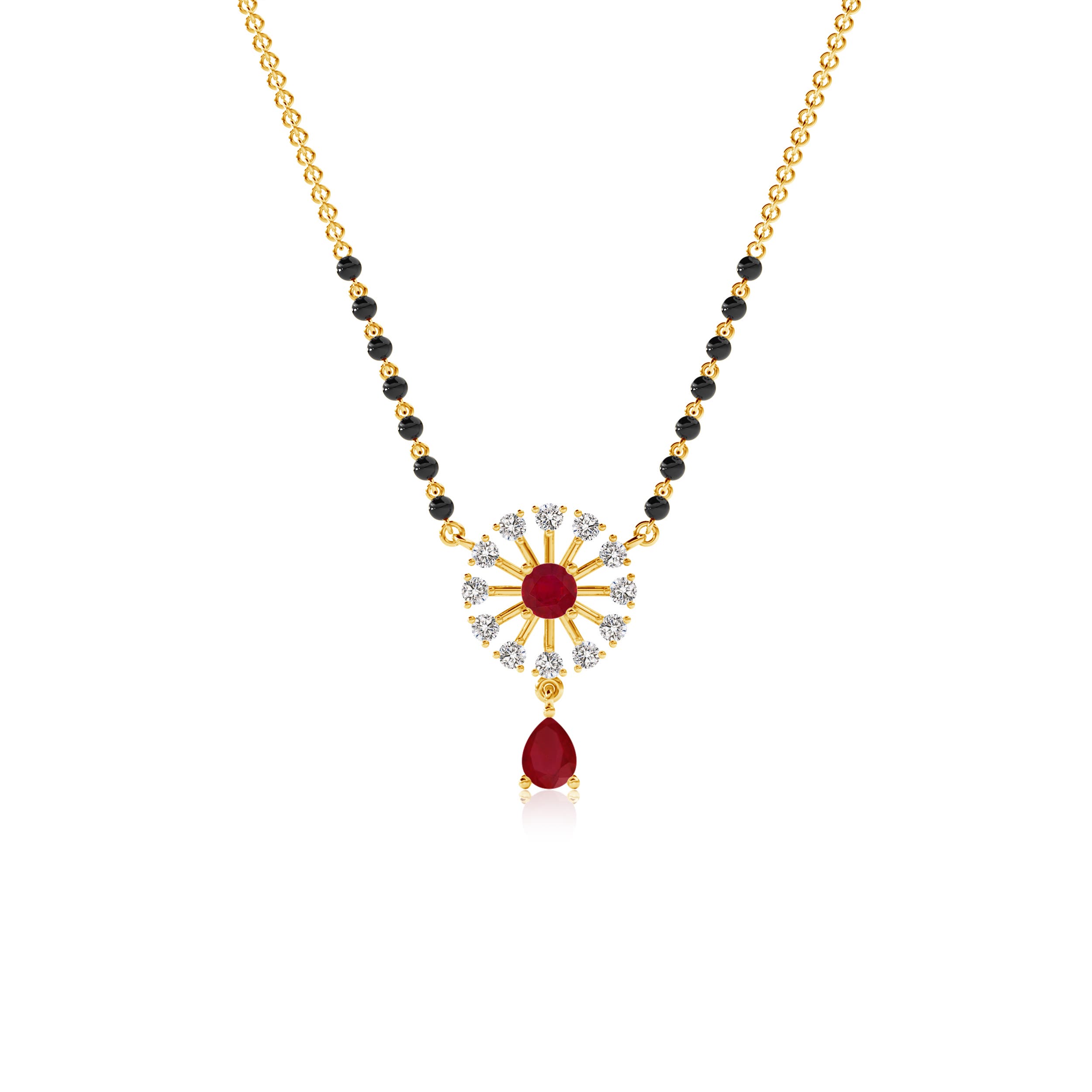 AA - Ruby / 0.49 CT / 14 KT Yellow Gold