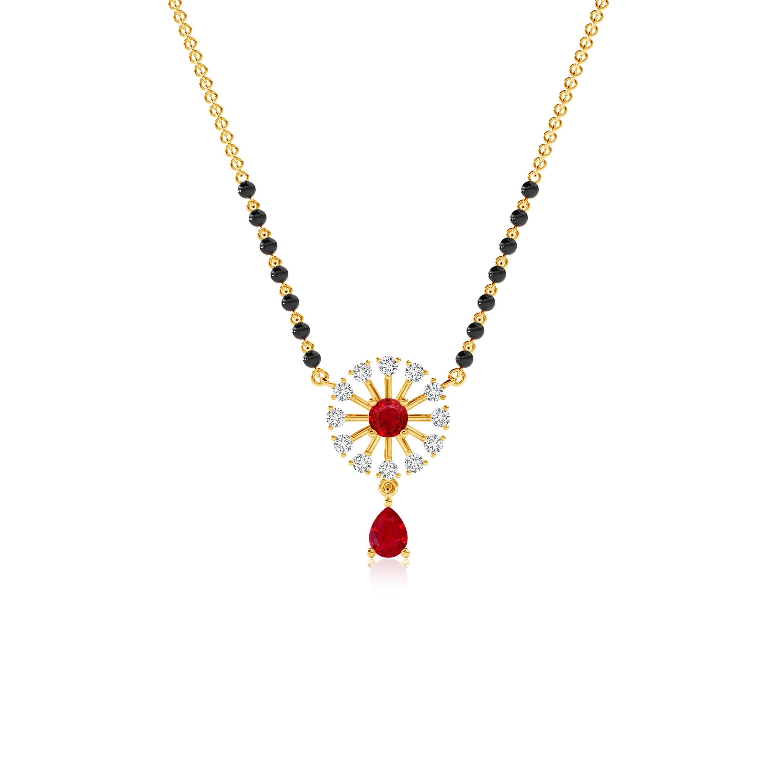 AAA - Ruby / 0.49 CT / 14 KT Yellow Gold