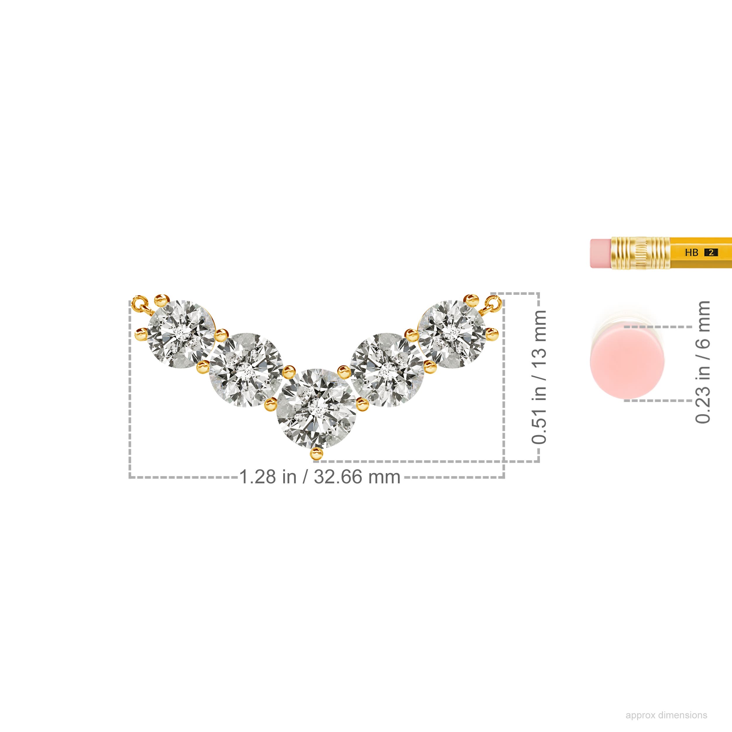 K, I3 / 3.89 CT / 14 KT Yellow Gold