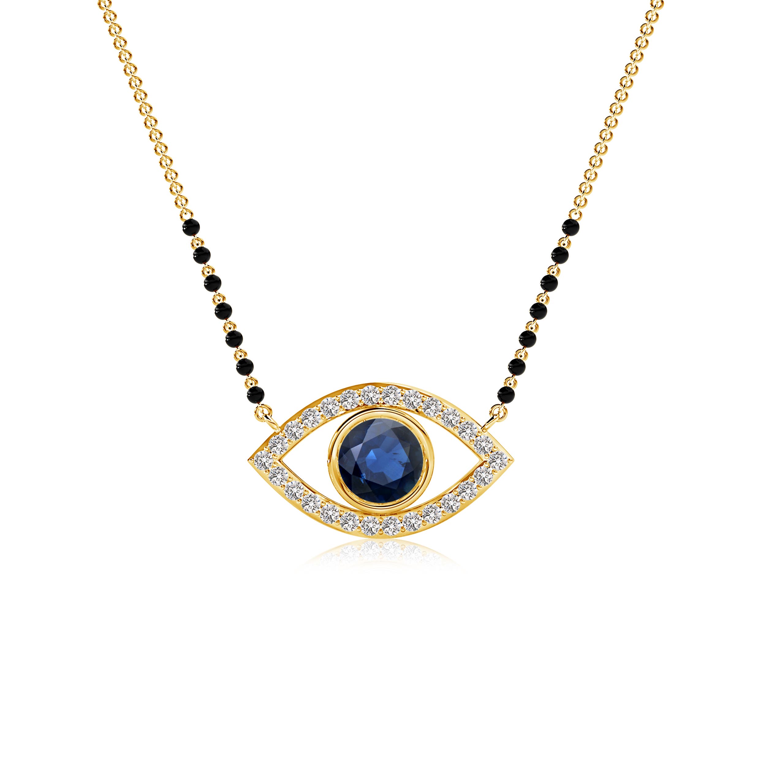 AA - Blue Sapphire / 0.96 CT / 14 KT Yellow Gold