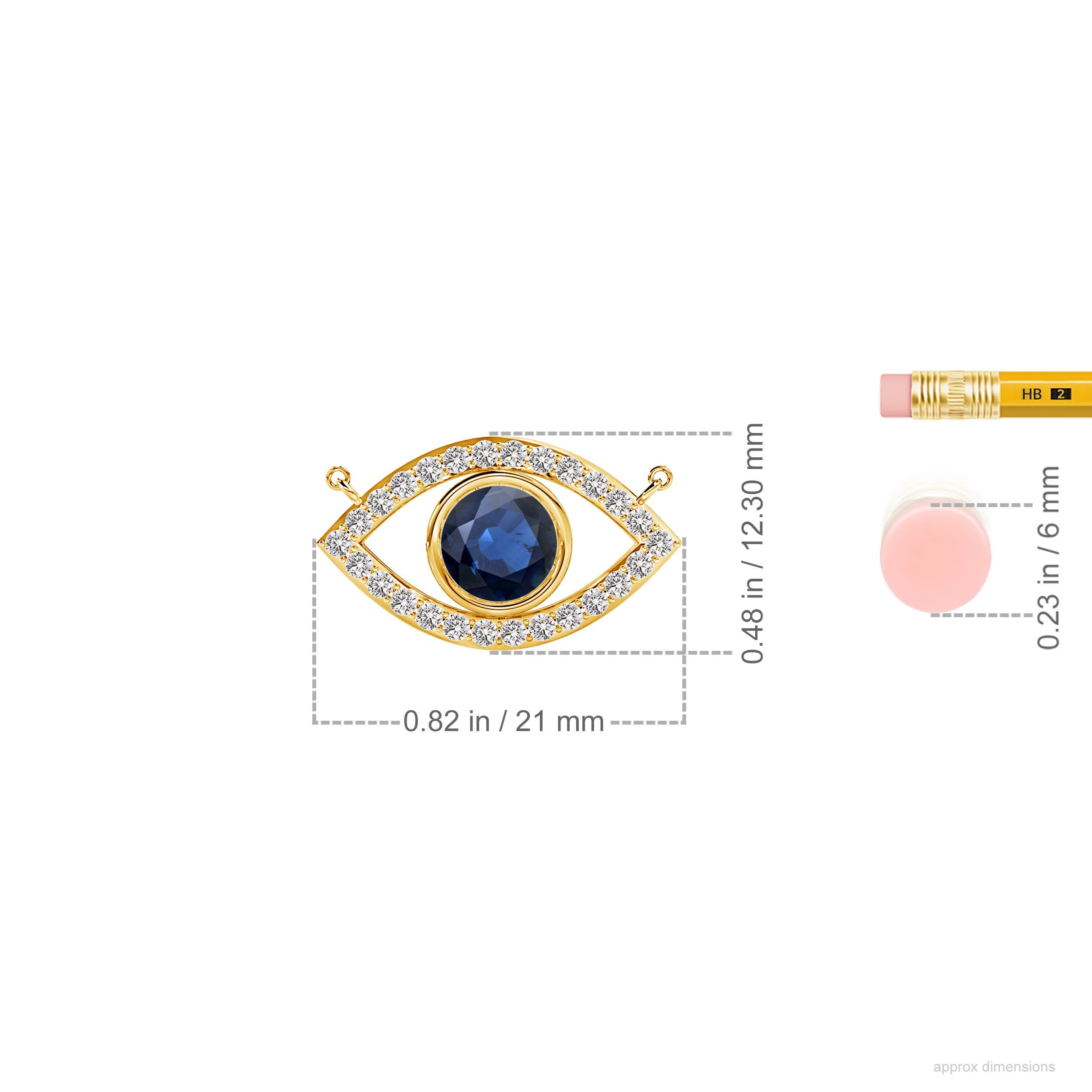 AA - Blue Sapphire / 0.96 CT / 14 KT Yellow Gold