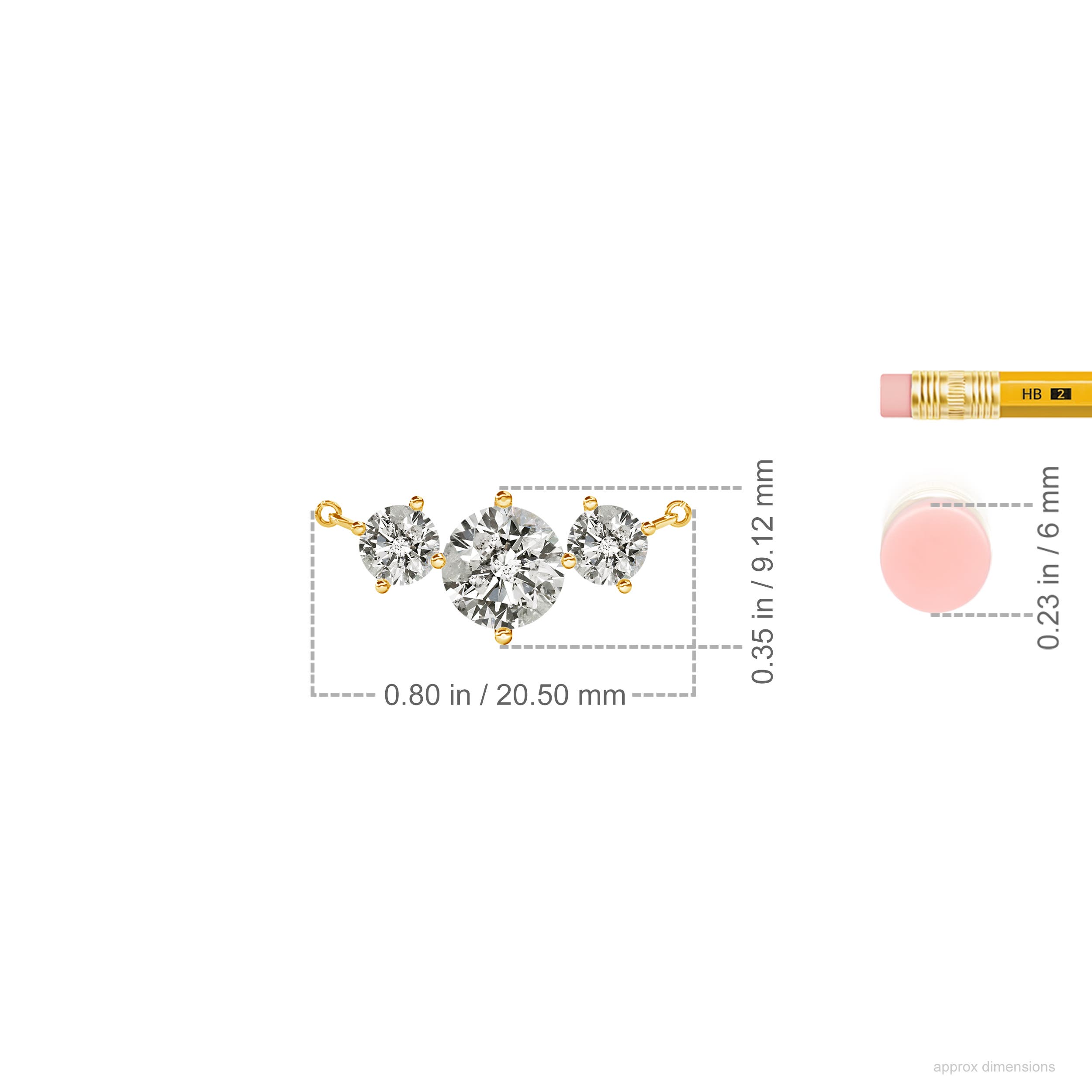 K, I3 / 1.46 CT / 14 KT Yellow Gold