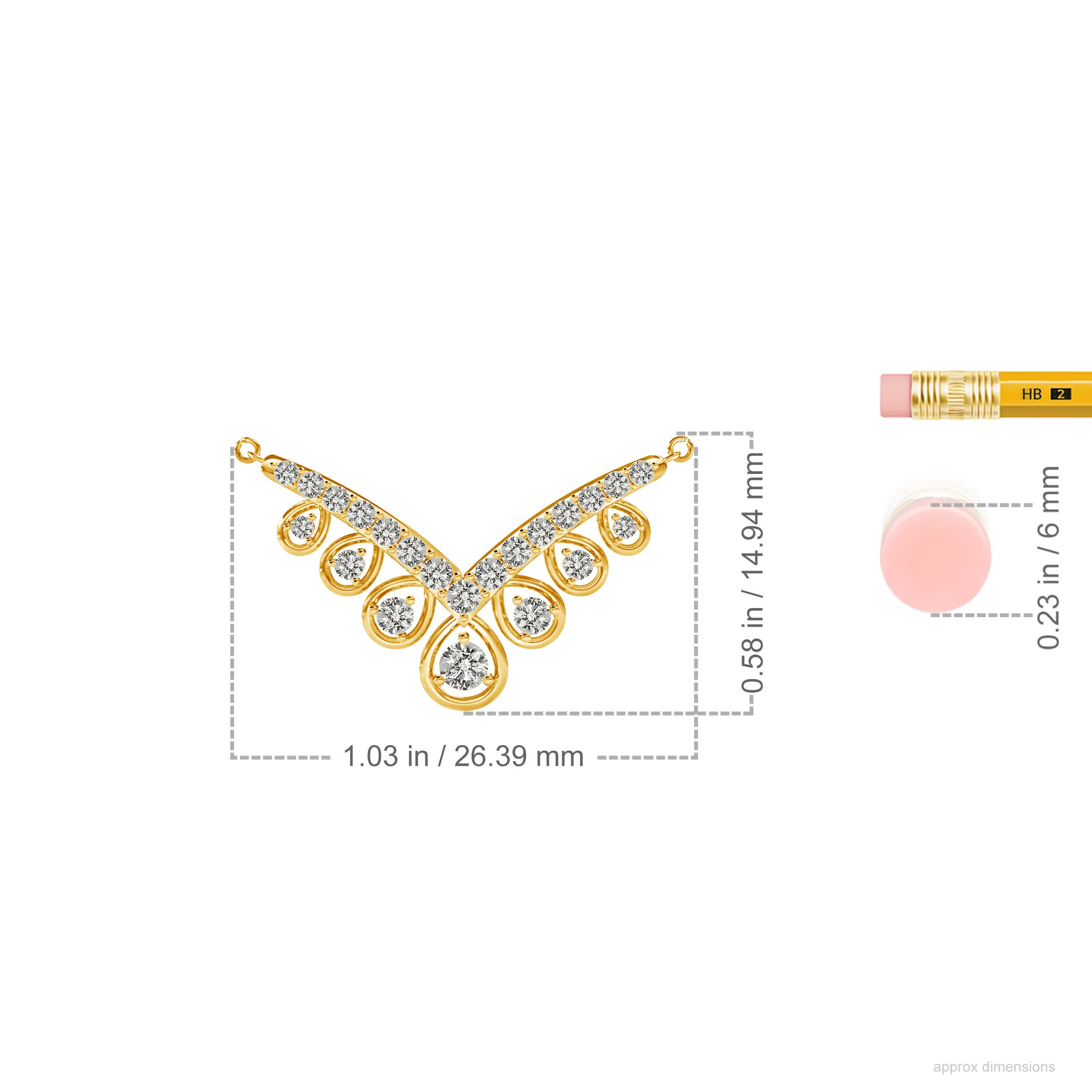 K, I3 / 0.21 CT / 14 KT Yellow Gold