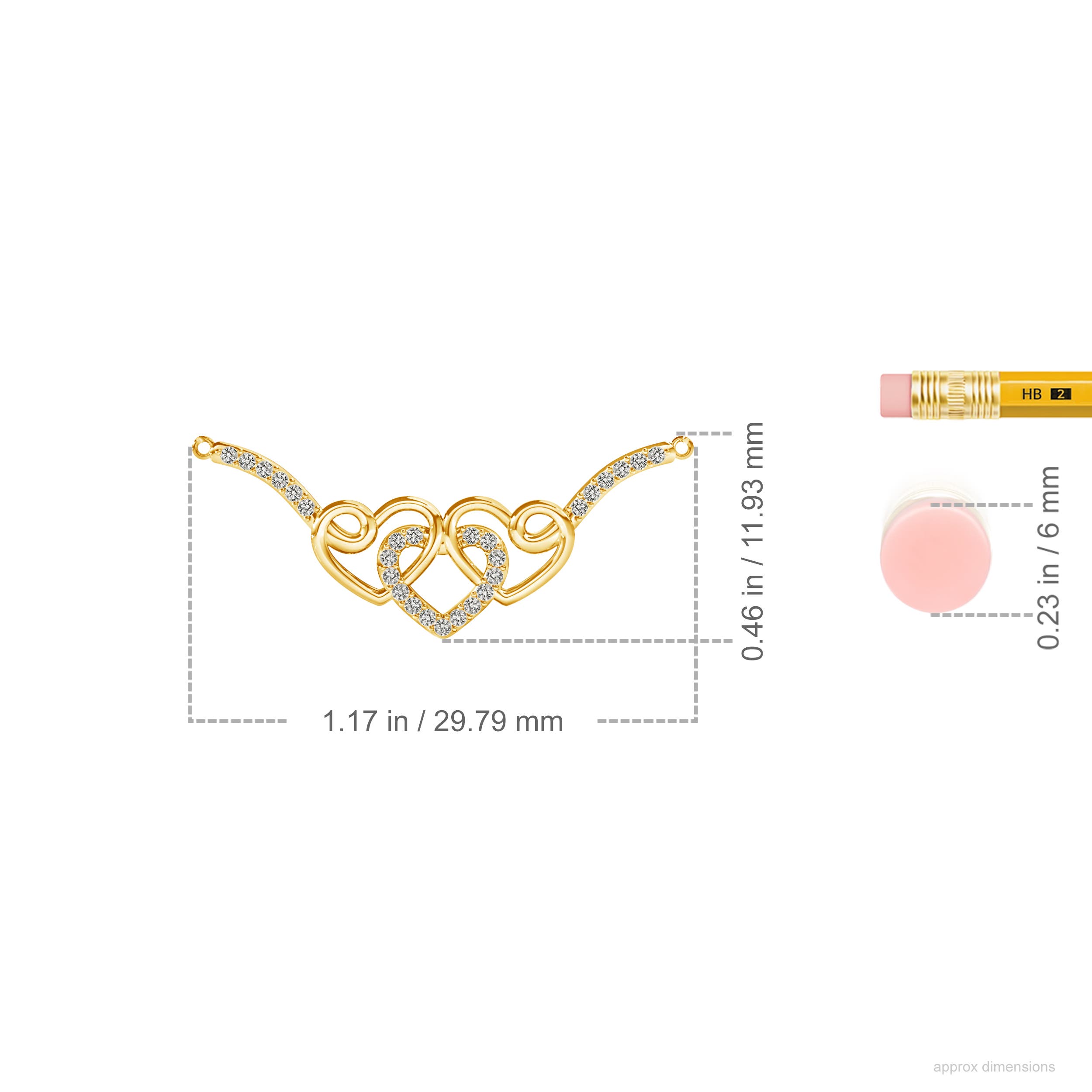 K, I3 / 0.09 CT / 14 KT Yellow Gold