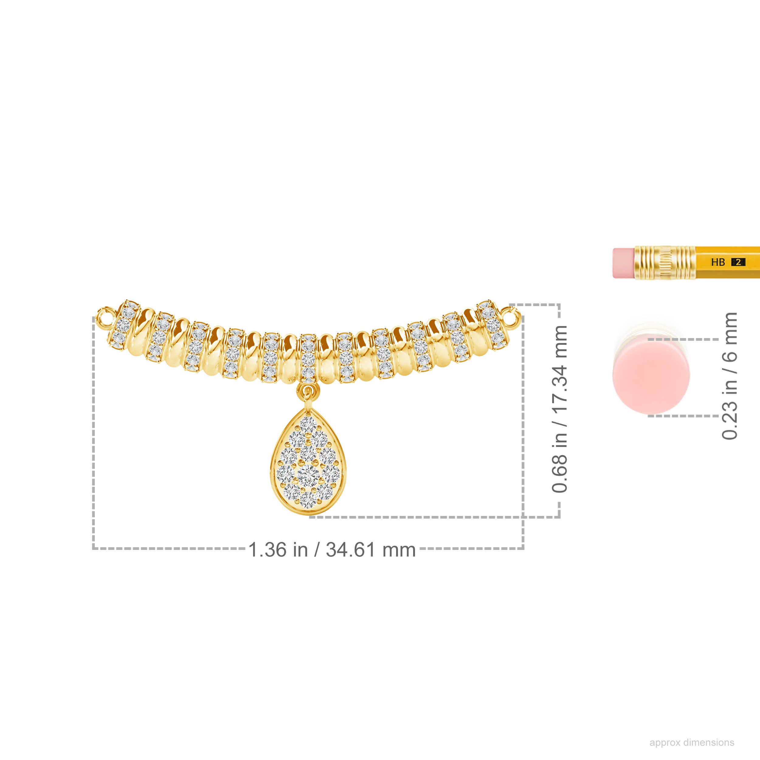 H, SI2 / 0.41 CT / 14 KT Yellow Gold