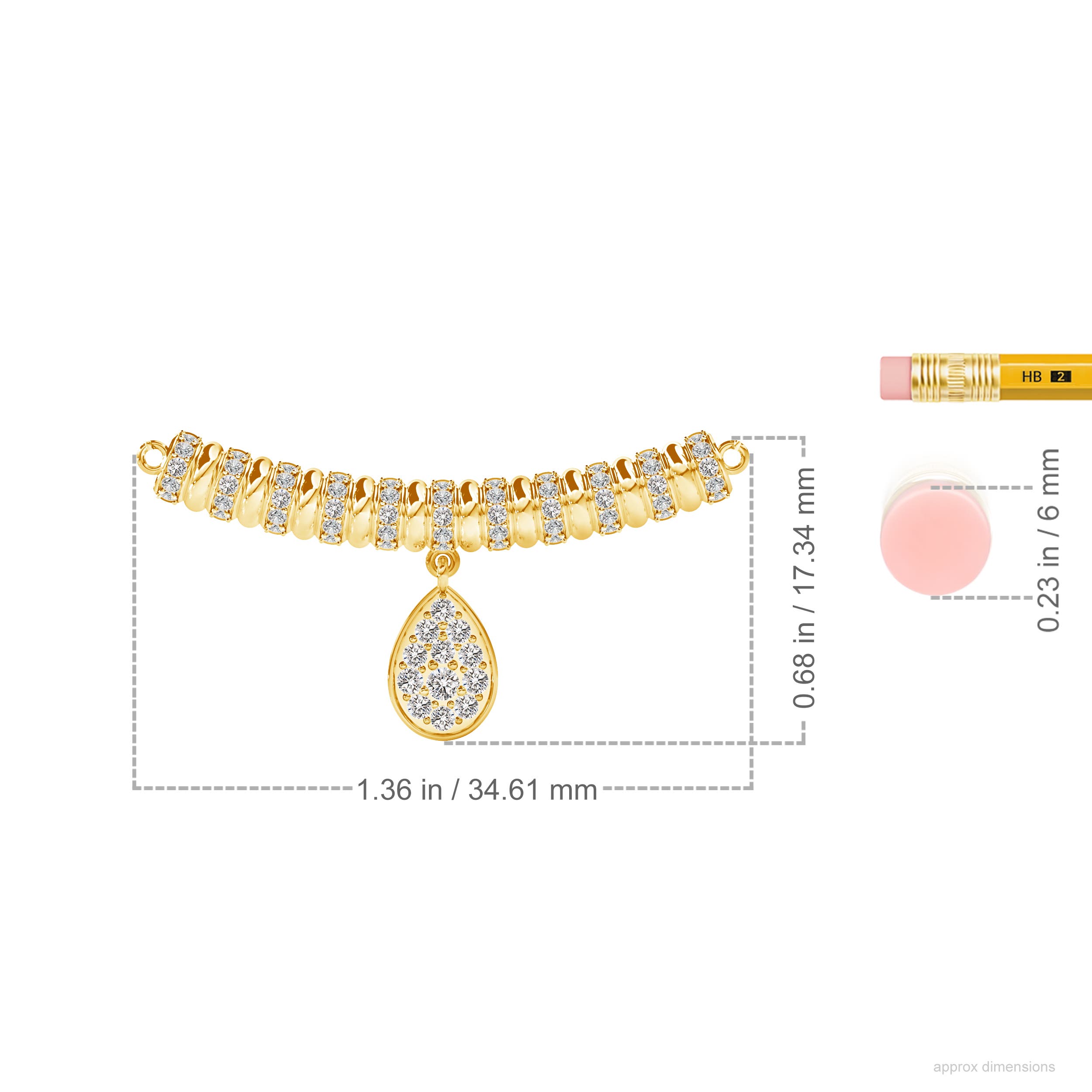 I-J, I1-I2 / 0.41 CT / 14 KT Yellow Gold