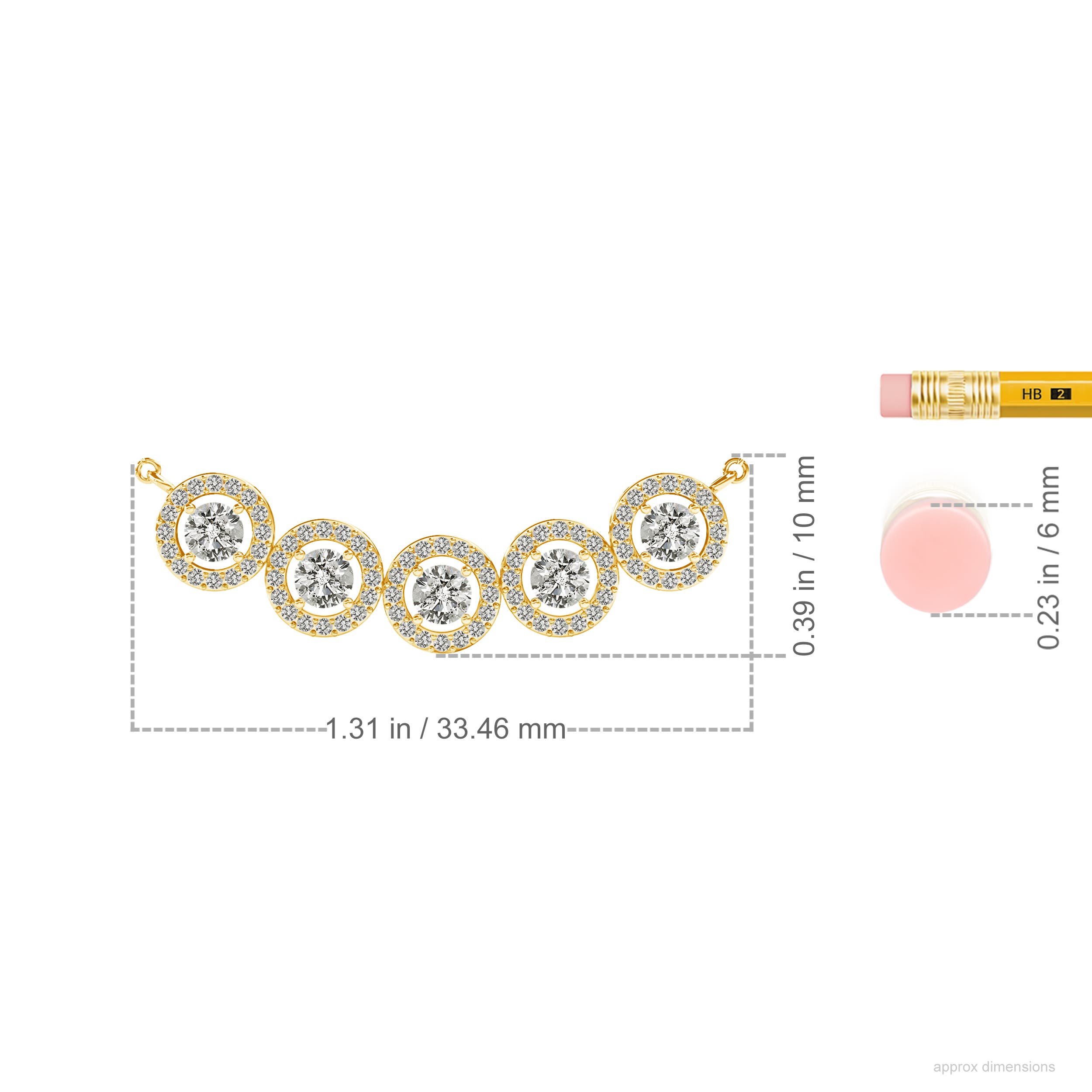 K, I3 / 0.81 CT / 14 KT Yellow Gold