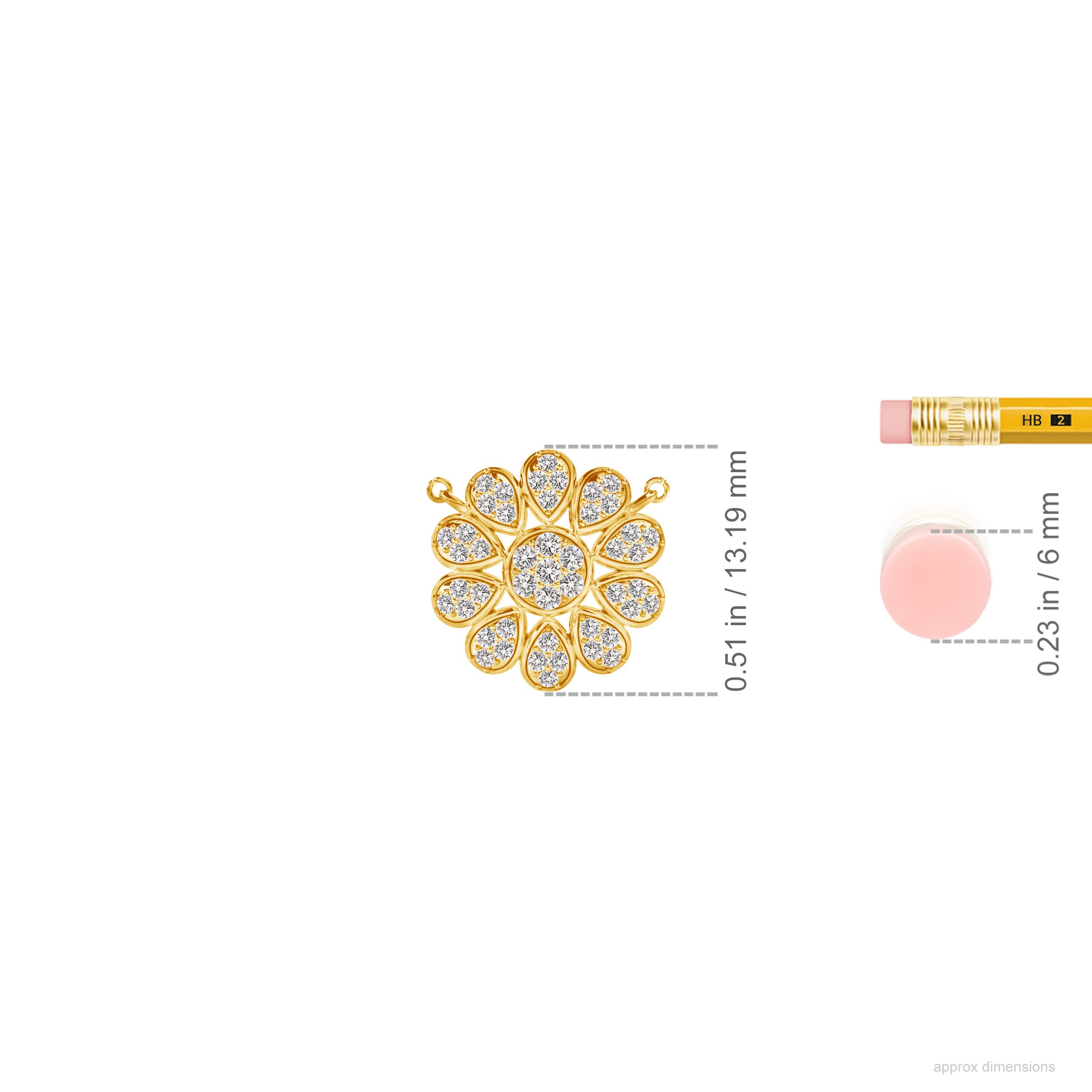 I-J, I1-I2 / 0.27 CT / 14 KT Yellow Gold