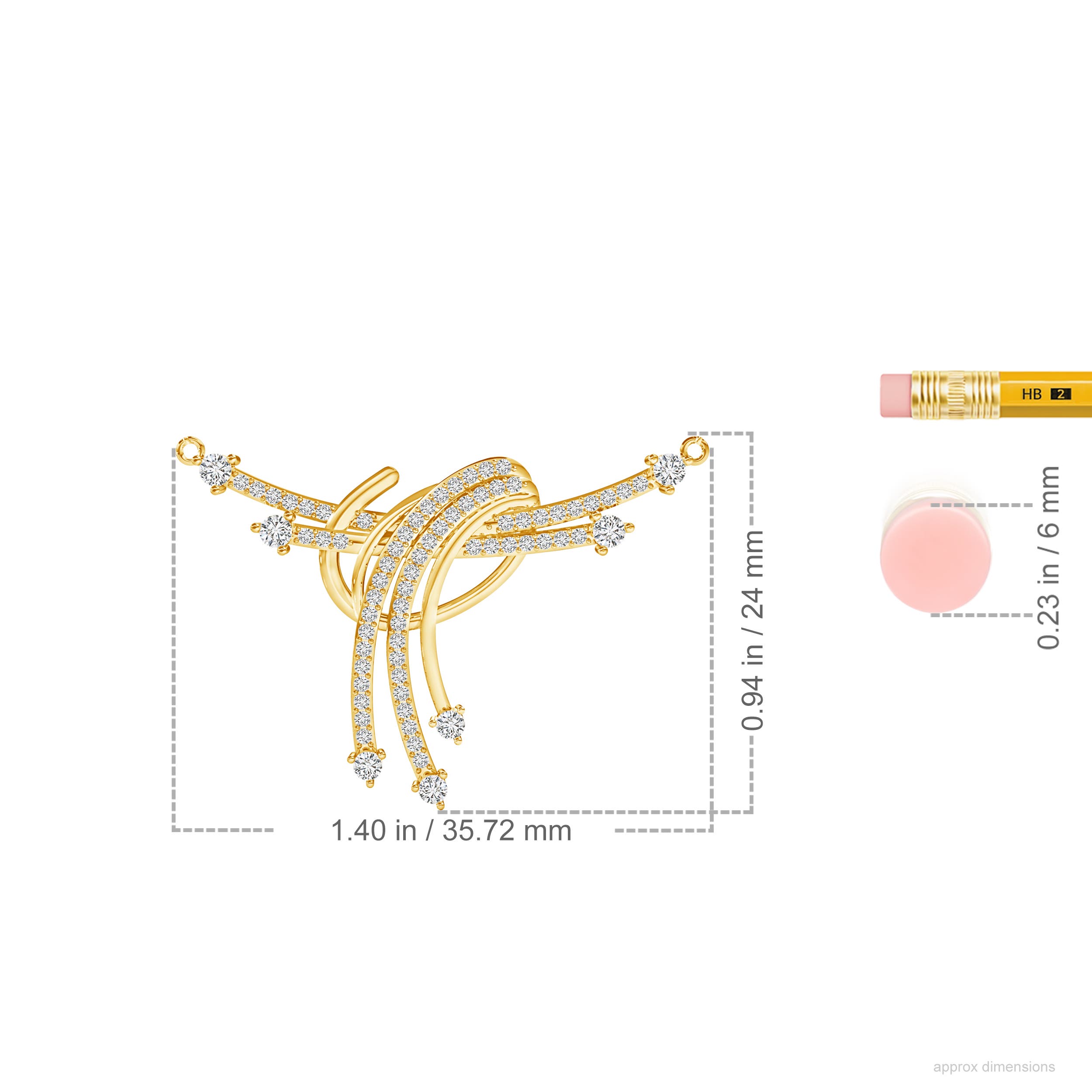 H, SI2 / 0.55 CT / 14 KT Yellow Gold