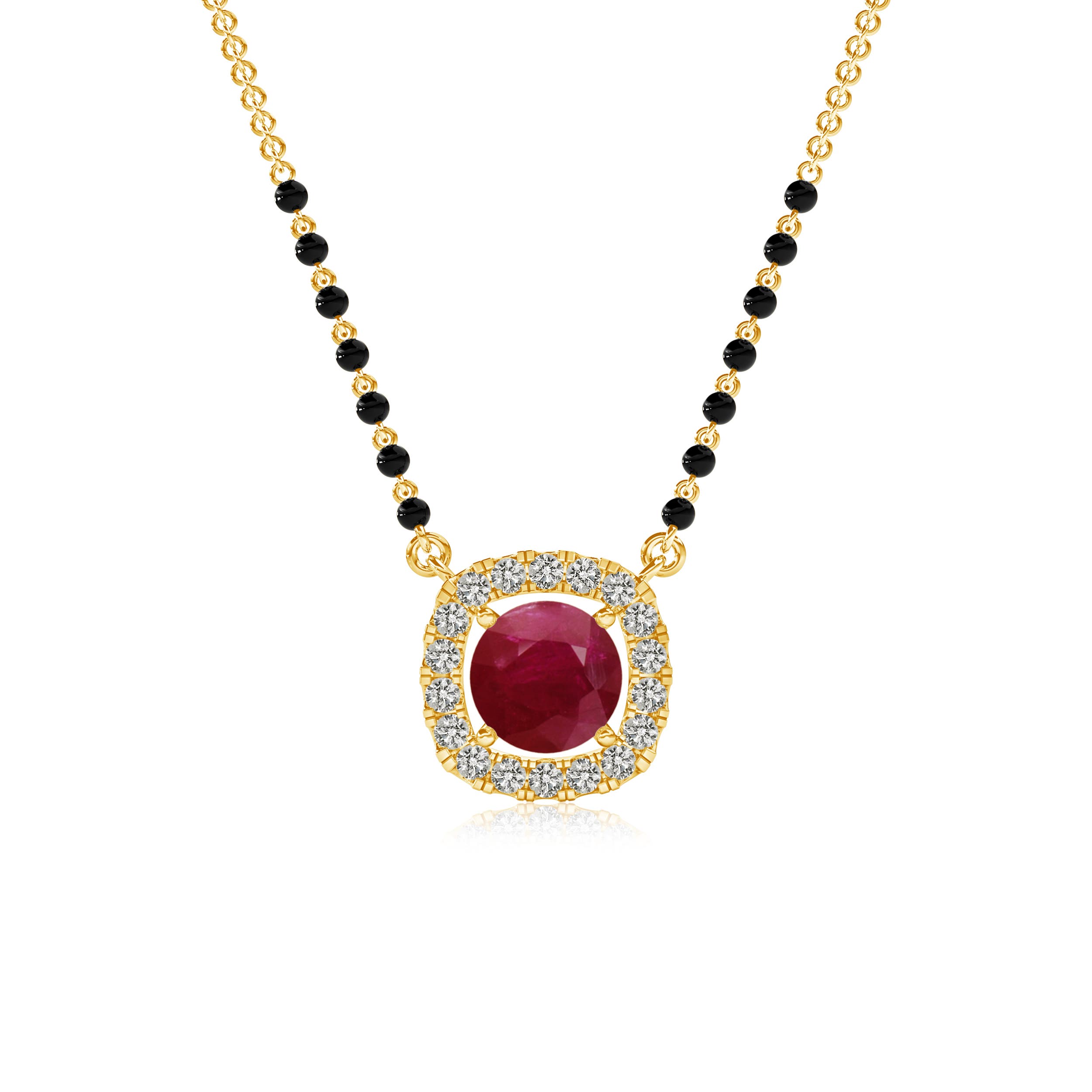 A - Ruby / 1.22 CT / 14 KT Yellow Gold